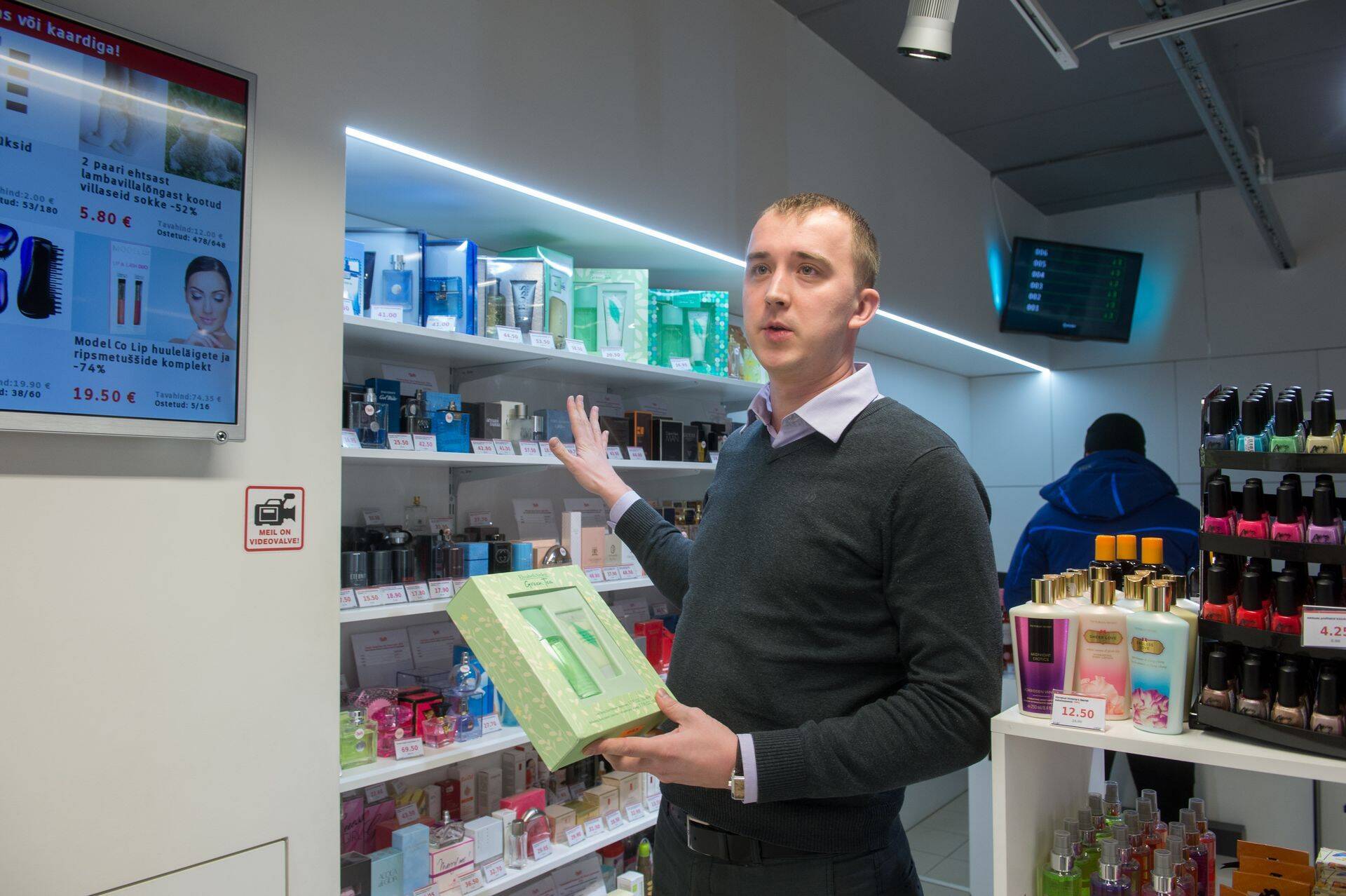 Chilli tegevjuht Martin Aigro Chilli poes Mustika keskuses