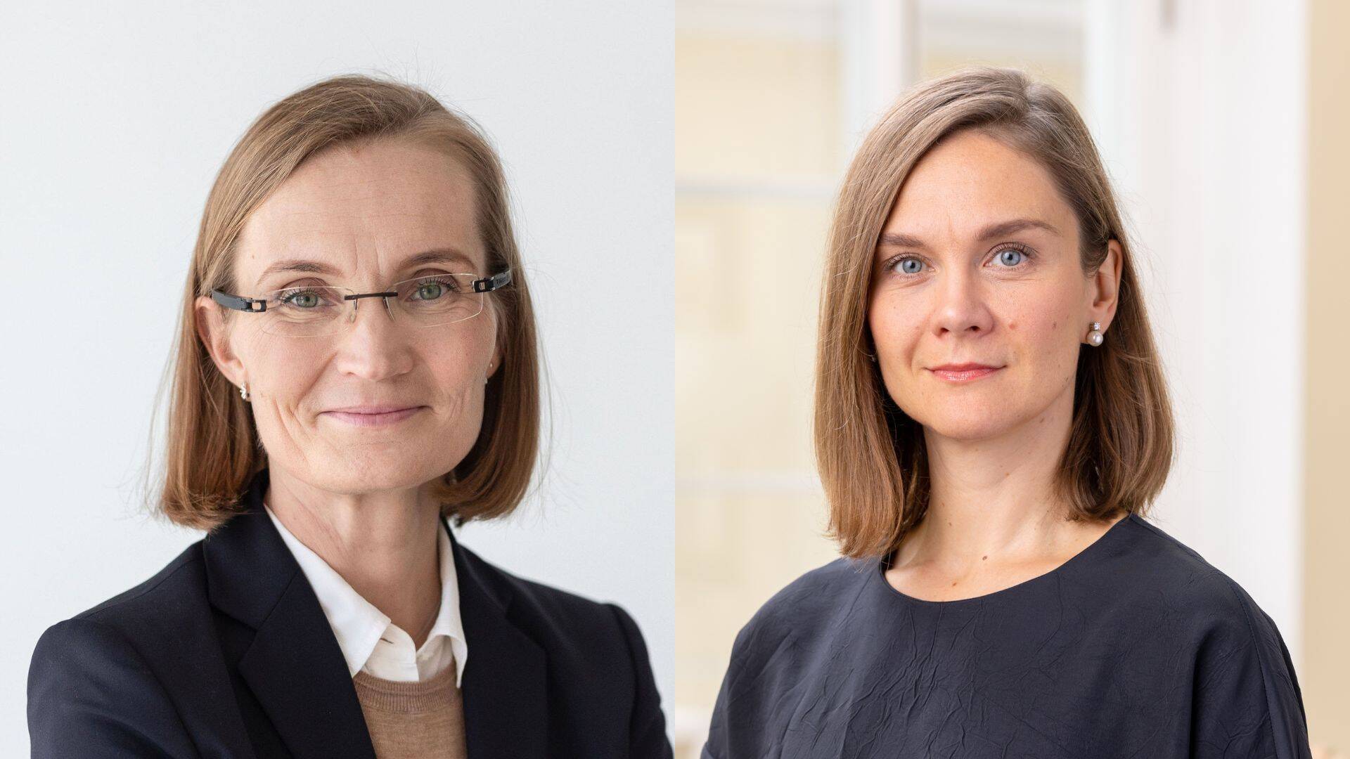 Vasakult: Tippjuhtide Kompetentsikeskust juhtiv Maria Kütt ja Riigikantselei strateegilise kommunikatsiooni juht Kersti Luha