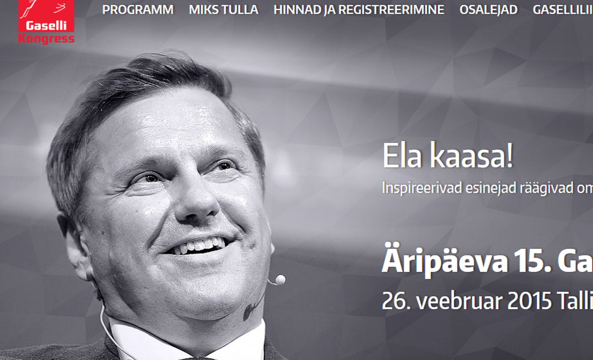 Ain Hanschmidt Gaselli kongressi plakatil