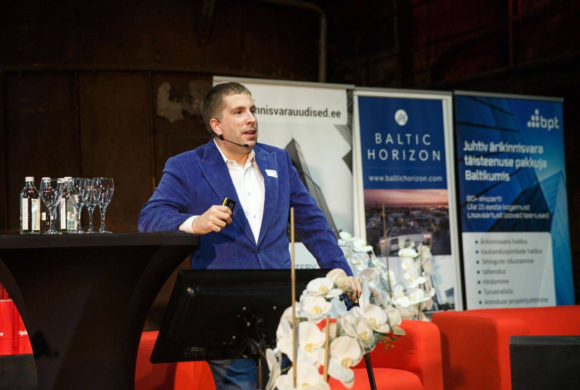 Peeter Koppel esinemas Äripäeva tänavusel Kinnisvara konverentsil.