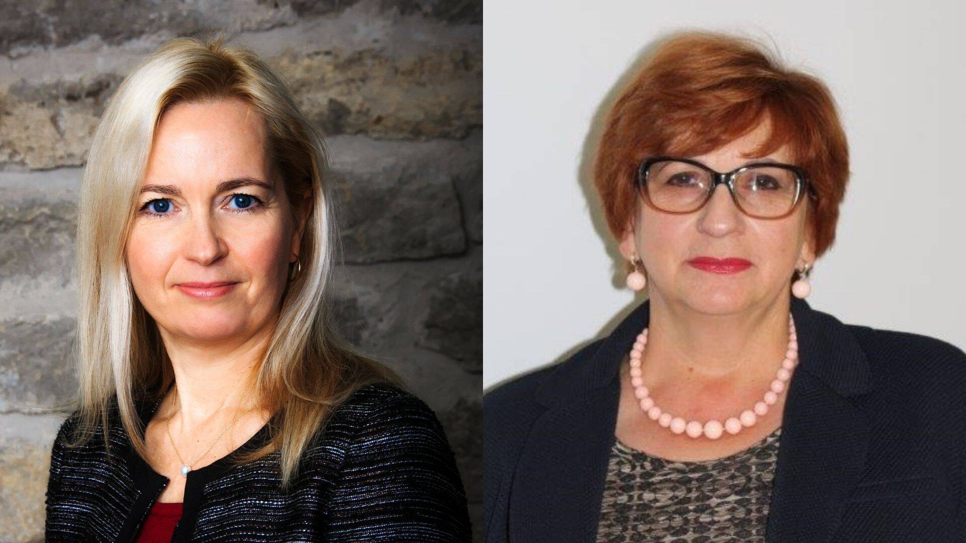 Vasakul SA Archimedes Euroguidance'i programmijuht Margit Rammo ja HARNO kutsehariduse valdkonna peaspetsialist Virve Kinkar. Mõlemad on Karjäärinõustajate Ühingu liikmed.