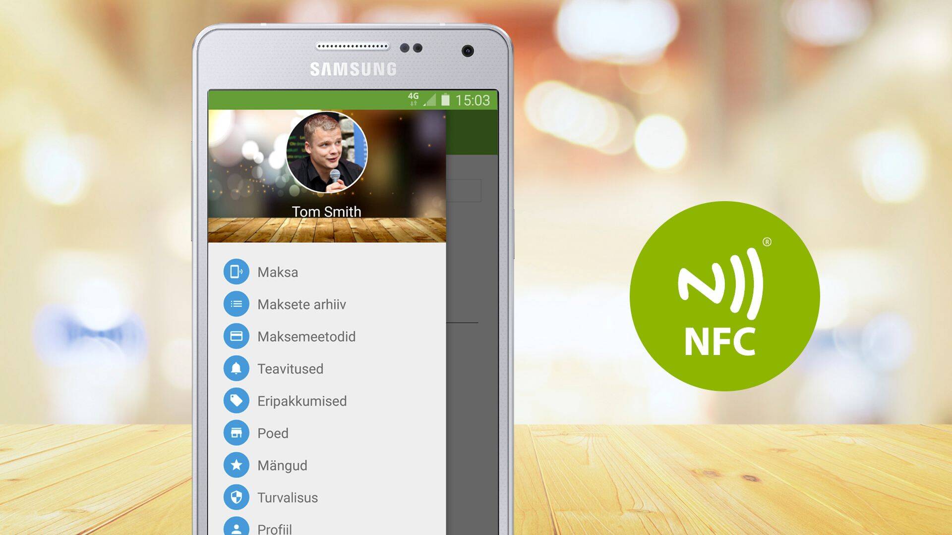 Paytaylor'i NFC maksevõimalusega mobiilne rahakott