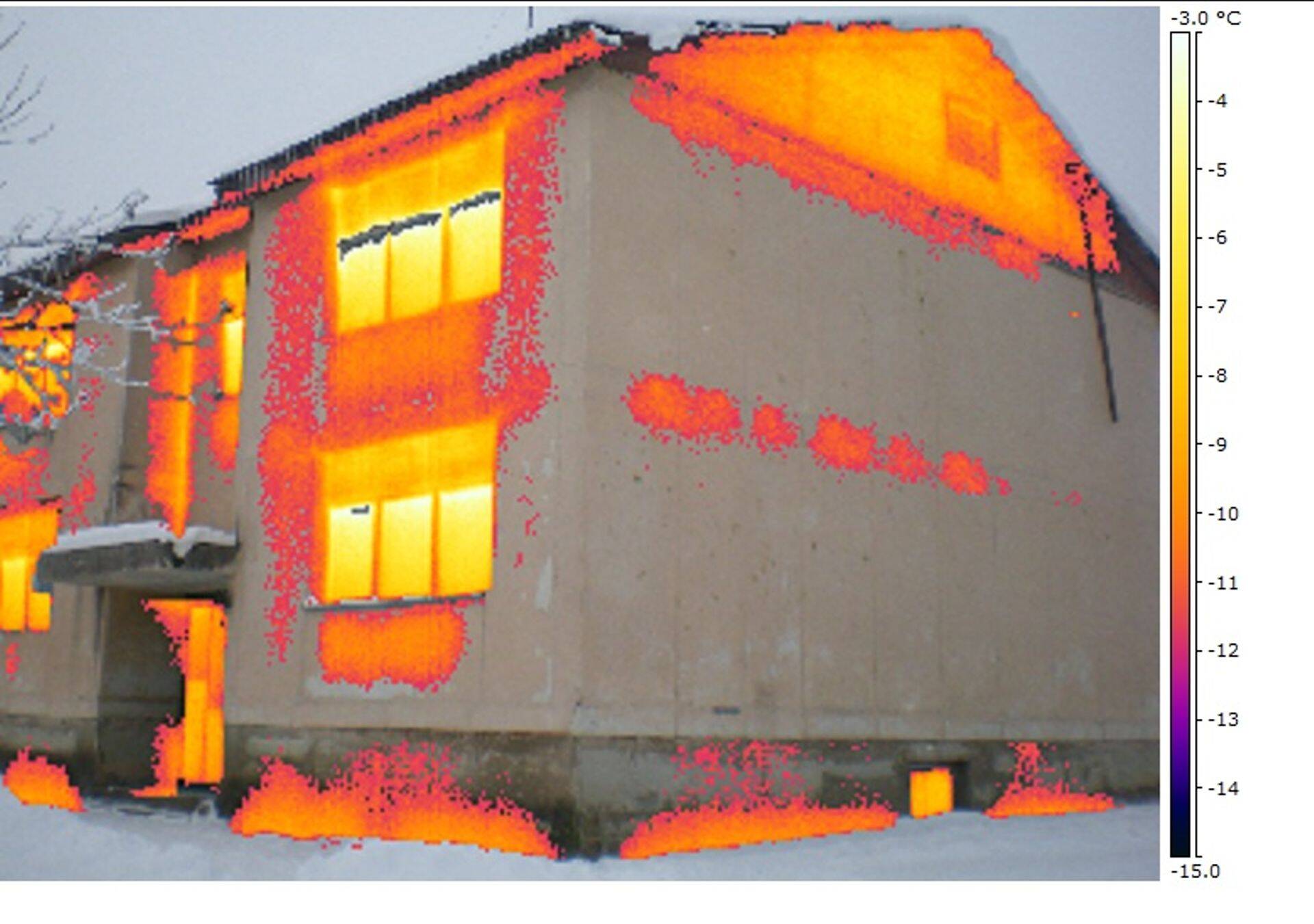 Termopildistamine eraldab soojad pinnad külmematest.