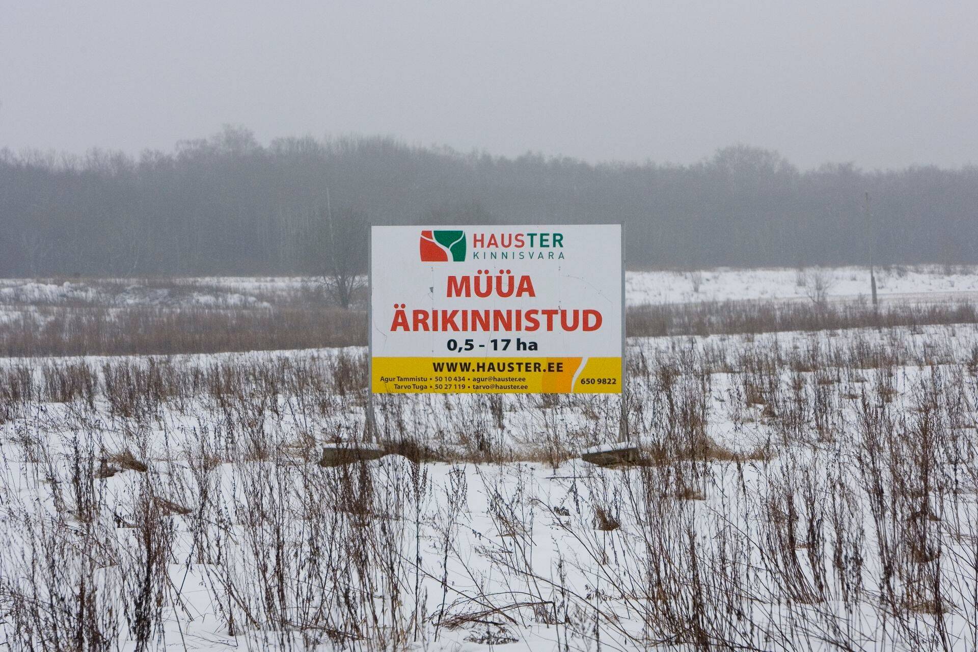 Ärikinnistute müügi plakat 2009. aastast