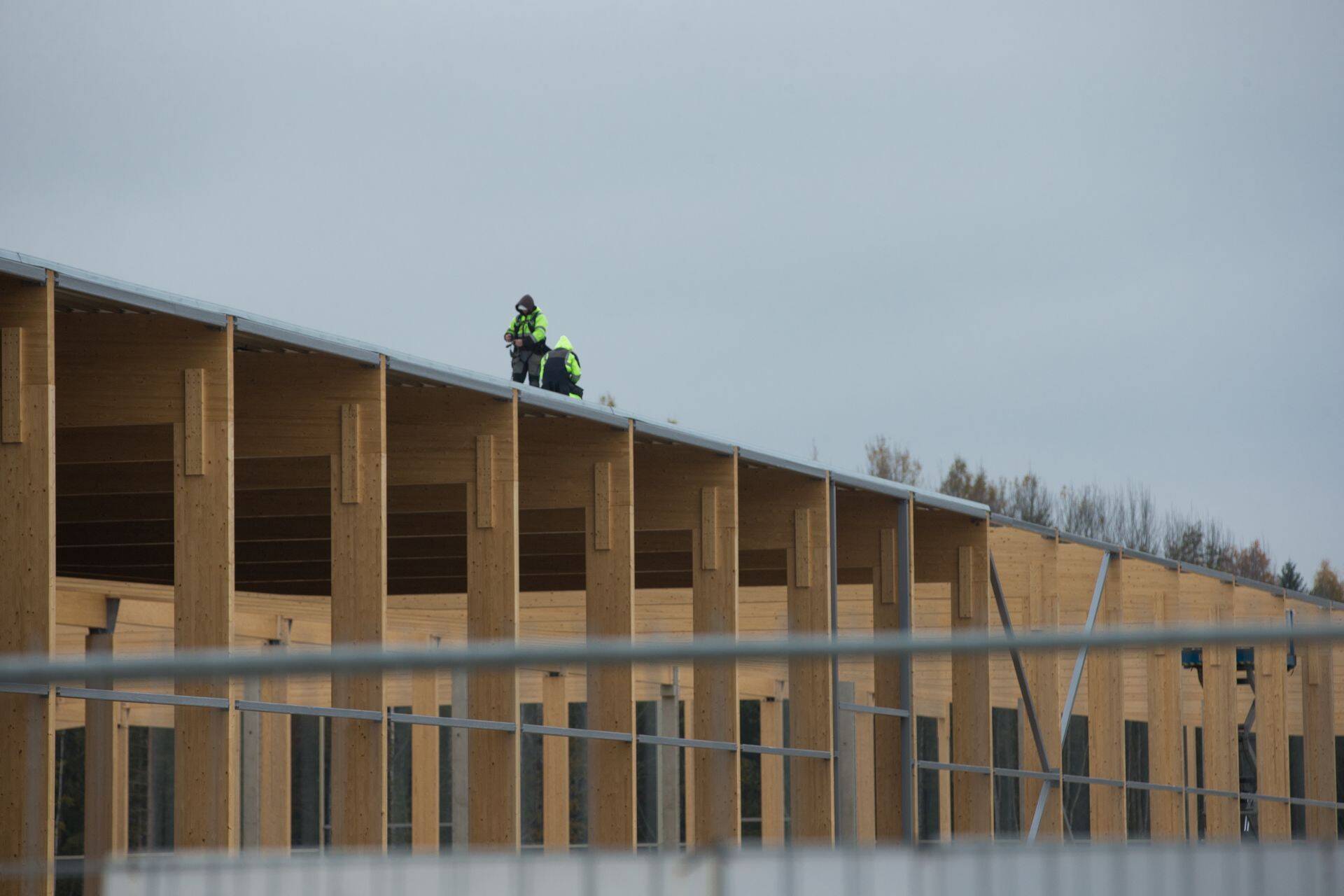 Kohila Vineeri uue tootmishoon ehitus eelmise aasta sügisel.