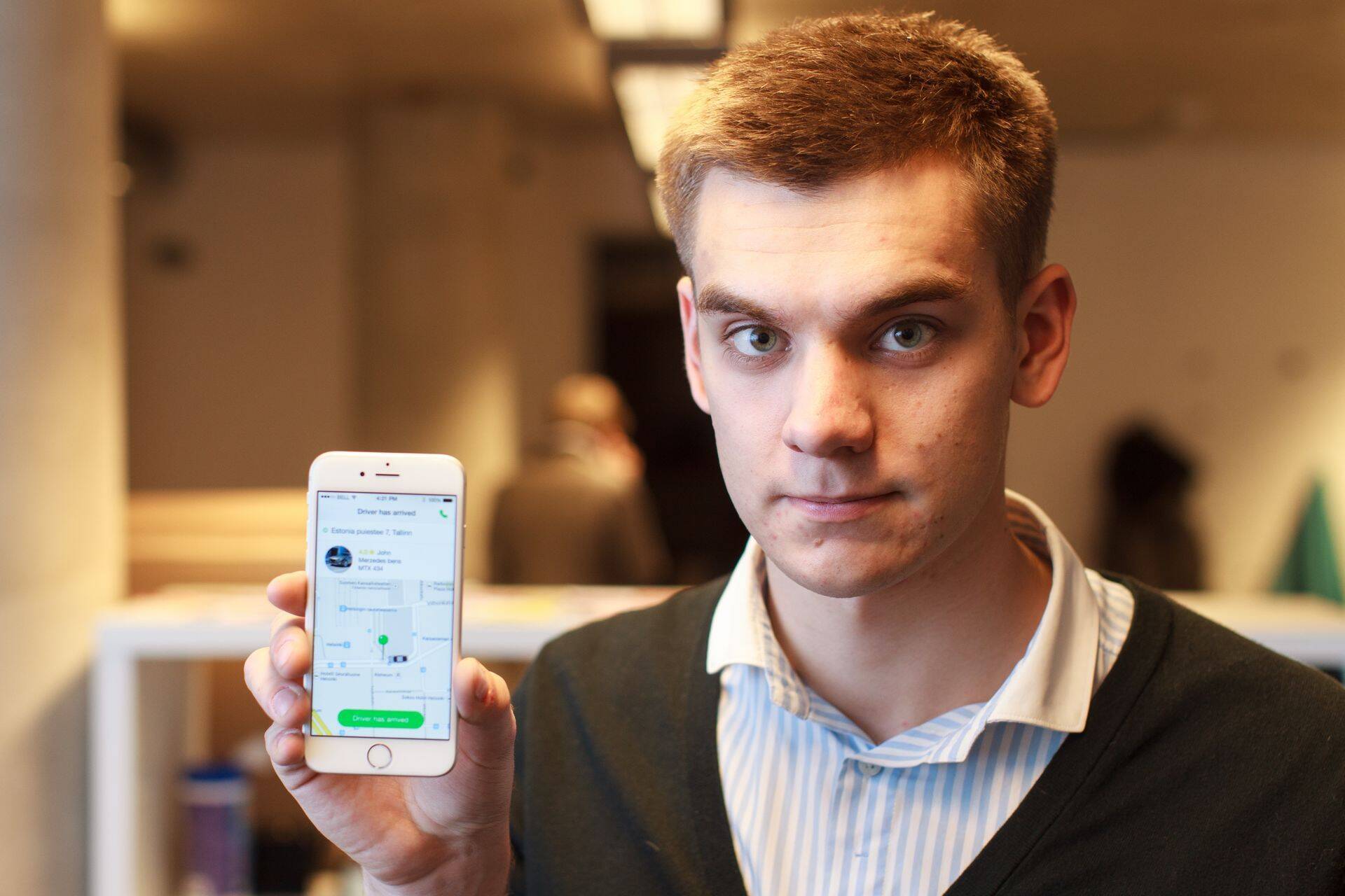 Taxify juht Markus Villig.