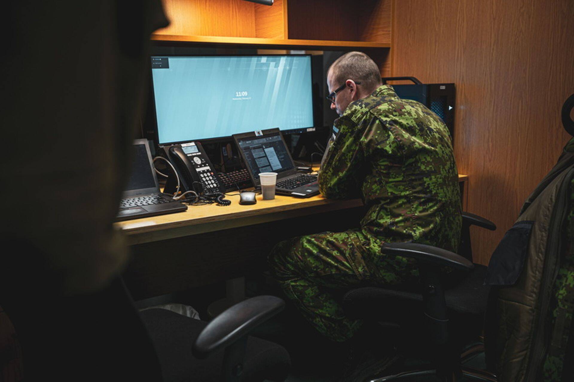 Kaitseväe ja kaitseliidu logistikud valmistumas veebruaris 2020 õppuseks Kevadtorm.