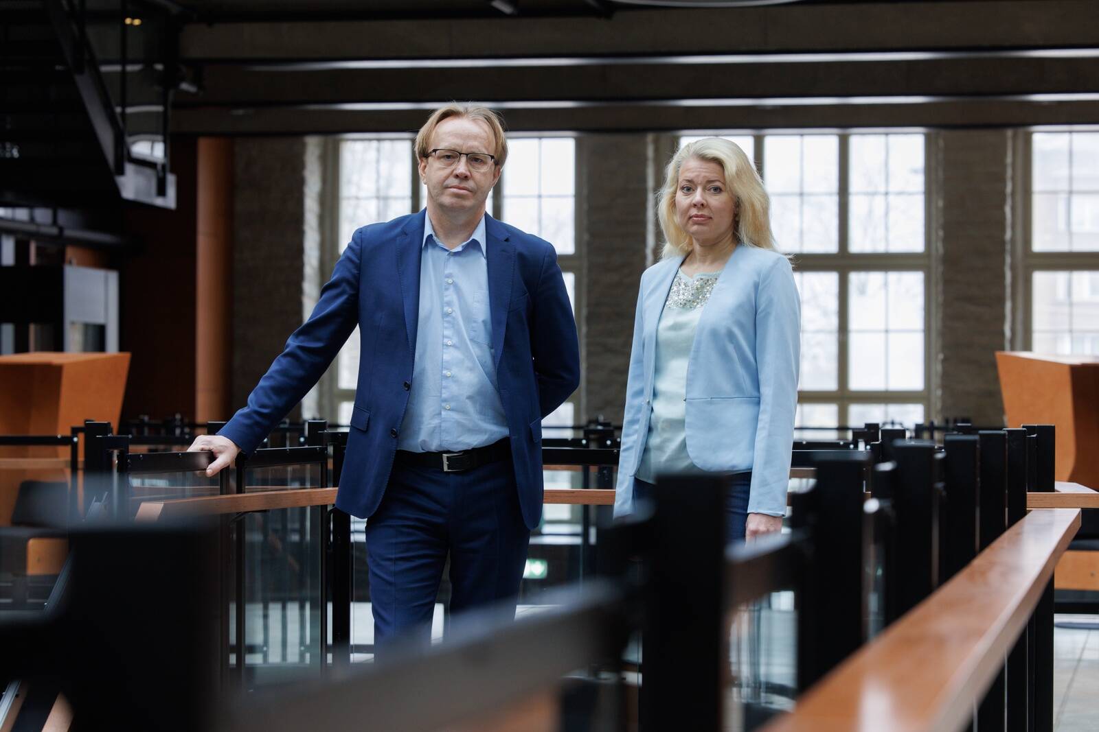 Julianuse omanikfirma nõukogu juht Ülar Maapalu ja kohtunik Maris Juha.