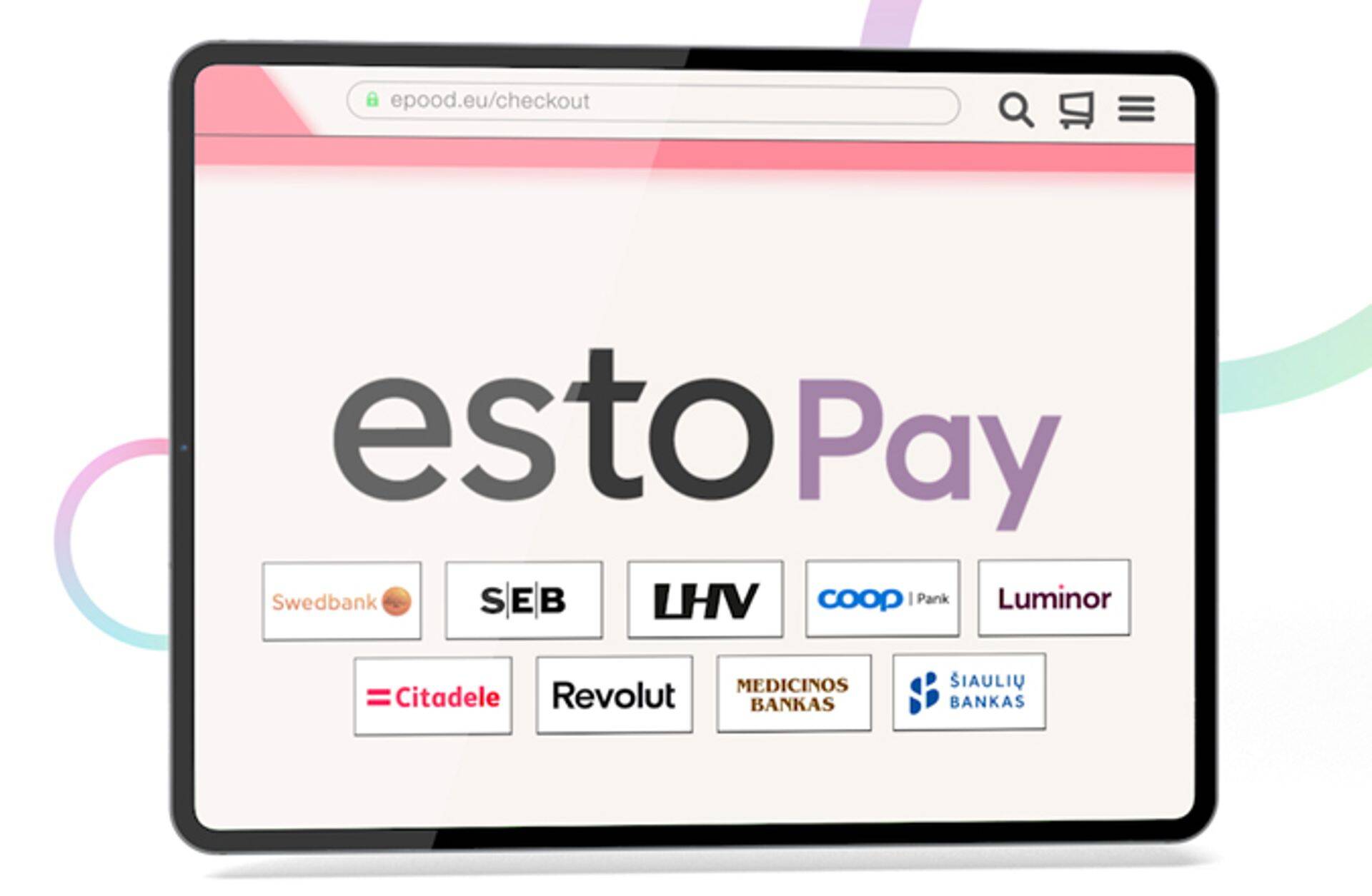 ESTO Pay ehk e-poodide pangamakselinkide makselahendus on kiireim, lihtsaim ja nutikaim kliendimaksete kogumismeetod. Lisaks pangamaksetele, pakub ESTO alternatiivseid makseviise, kus kliendid saavad enda väljaminekuid mugavalt ajatada.