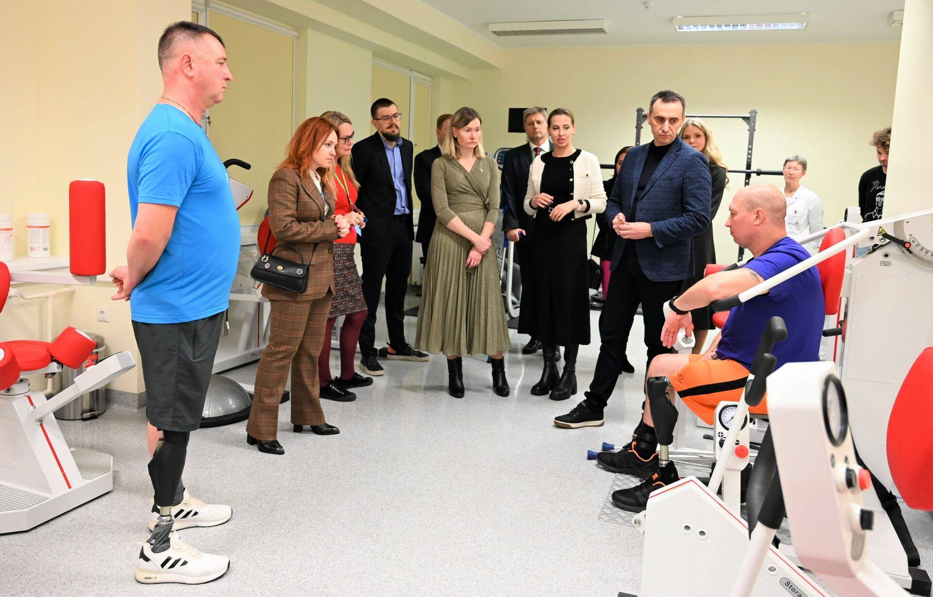 IUkraina terviseminister Viktor Liaško ja Eesti terviseminister Riina Sikkut külastasid ITK Taastusravikliinikut.