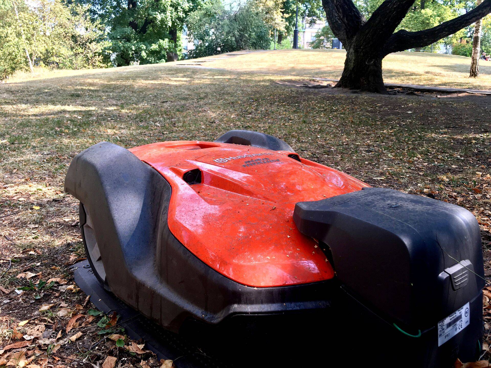 Husqvarna robotmuruniiduk Stockholmi Humlegardeni pargis.