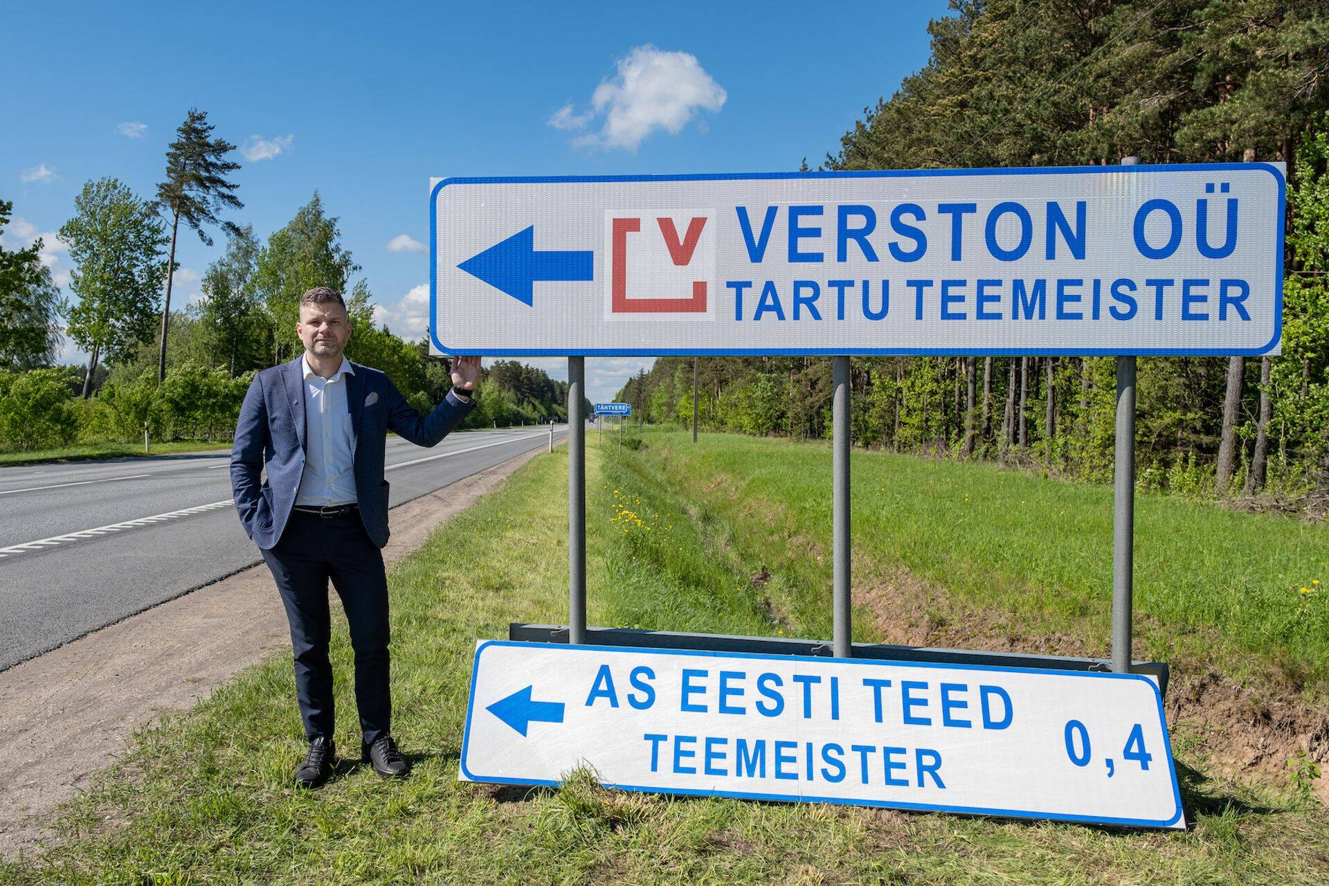 Verston OÜ juhatuse esimees Veiko Veskimäe ja nimevahetus.