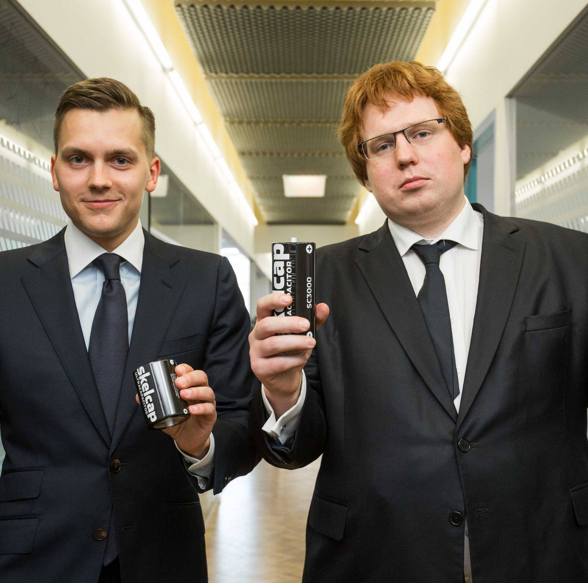 Skeleton Technologiesi asutajad Oliver Ahlberg ja Taavi Madiberk.