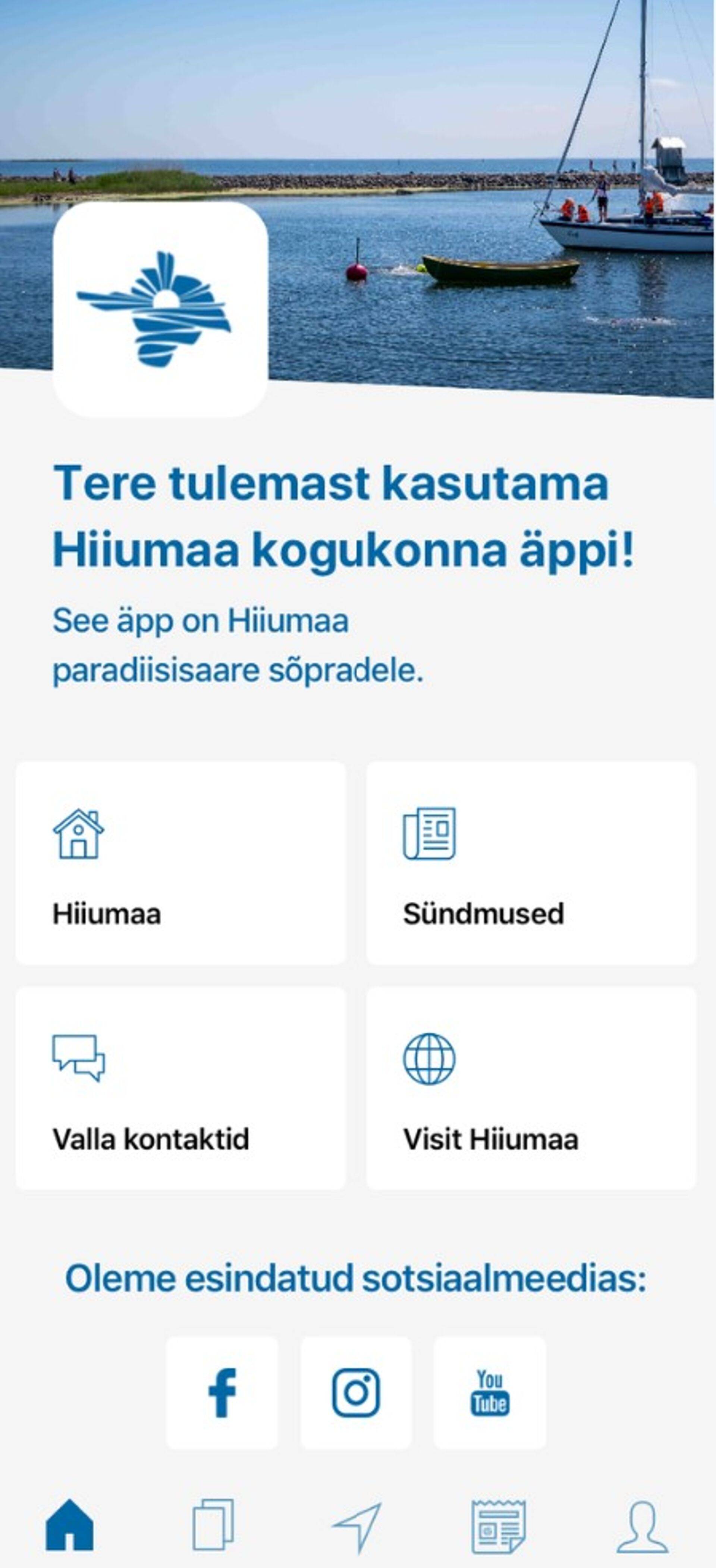 Hiiumaa äpp avaneb 8. aprillil.