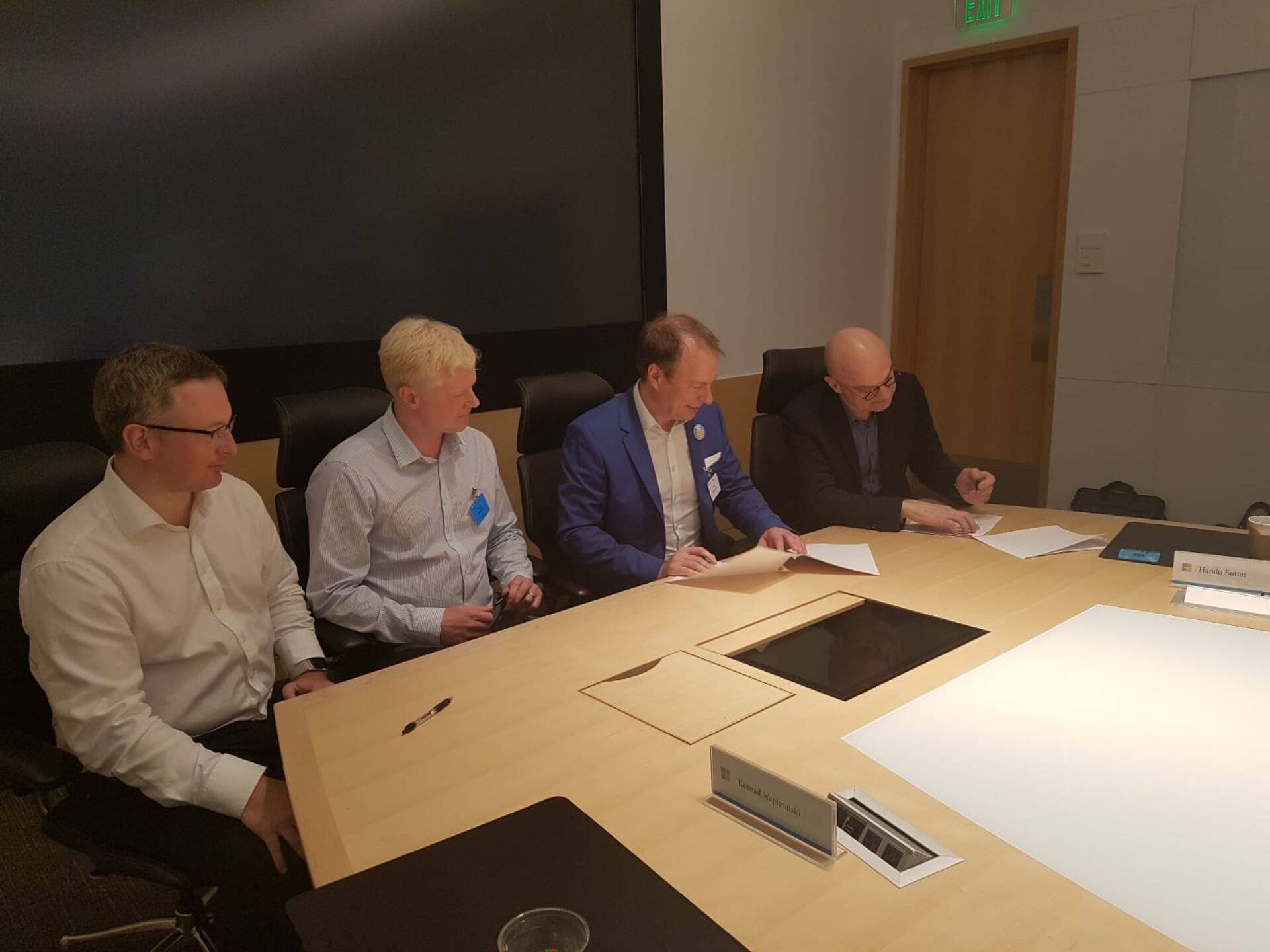 Eesti Energia ja Microsofti koostöökokkulepe allkirjastati mai lõpus Seattle’is Microsofti peakontoris.