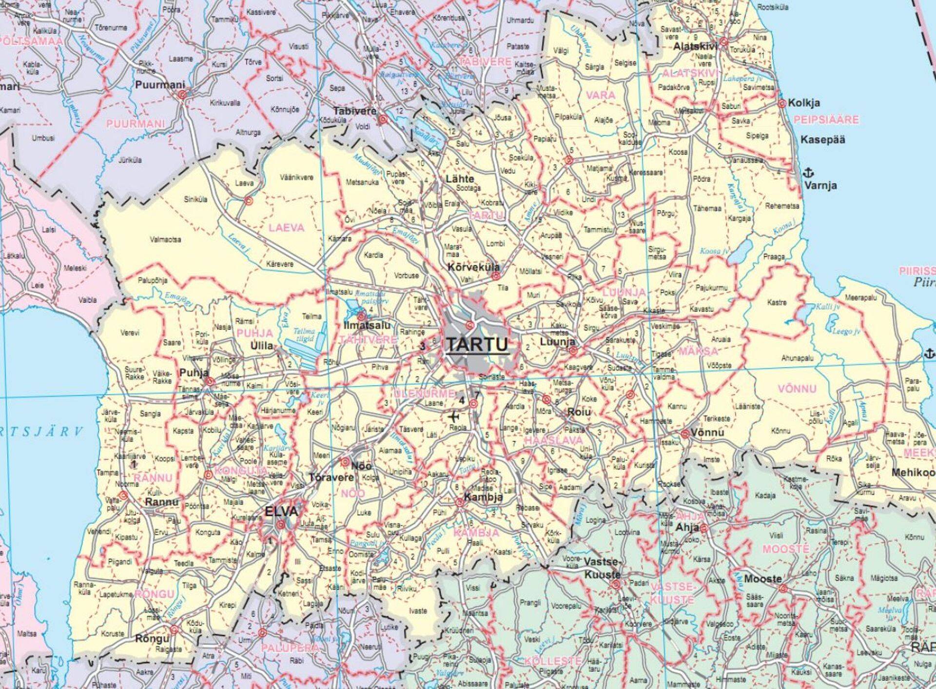 Fragment EV100 logoga kaardist