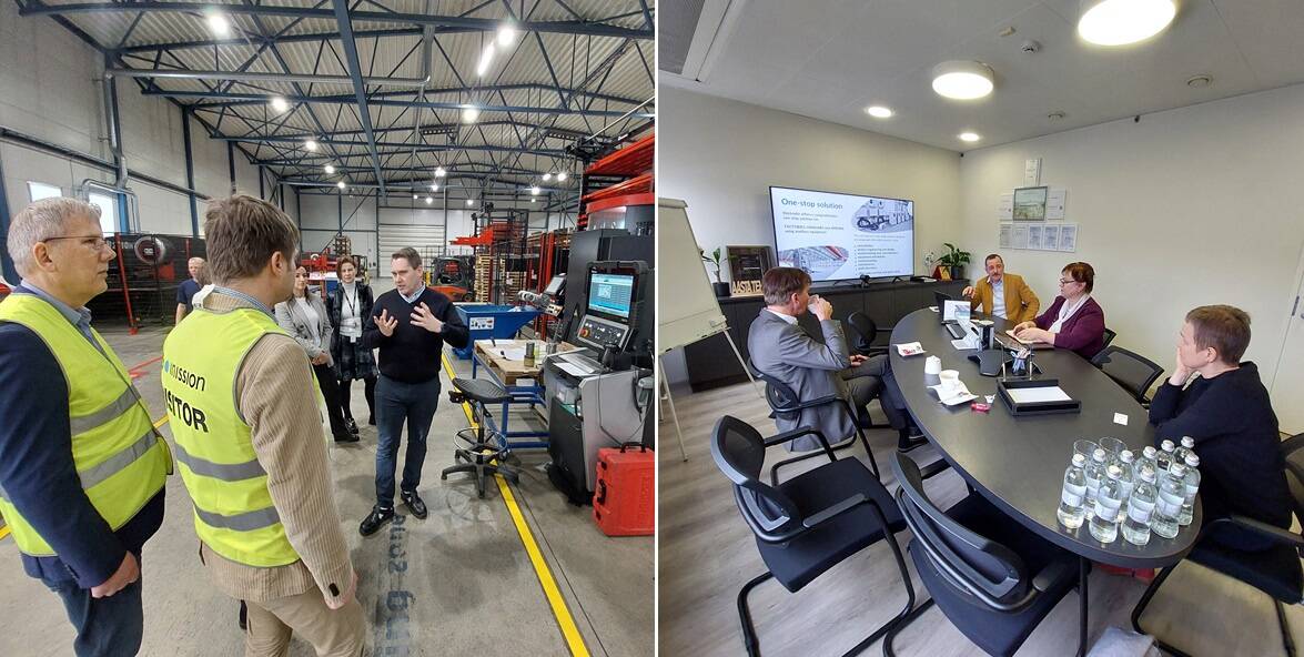 Vasakul Inission Tallinna tehasekülastus ja paremal ElectroAiri külastus.