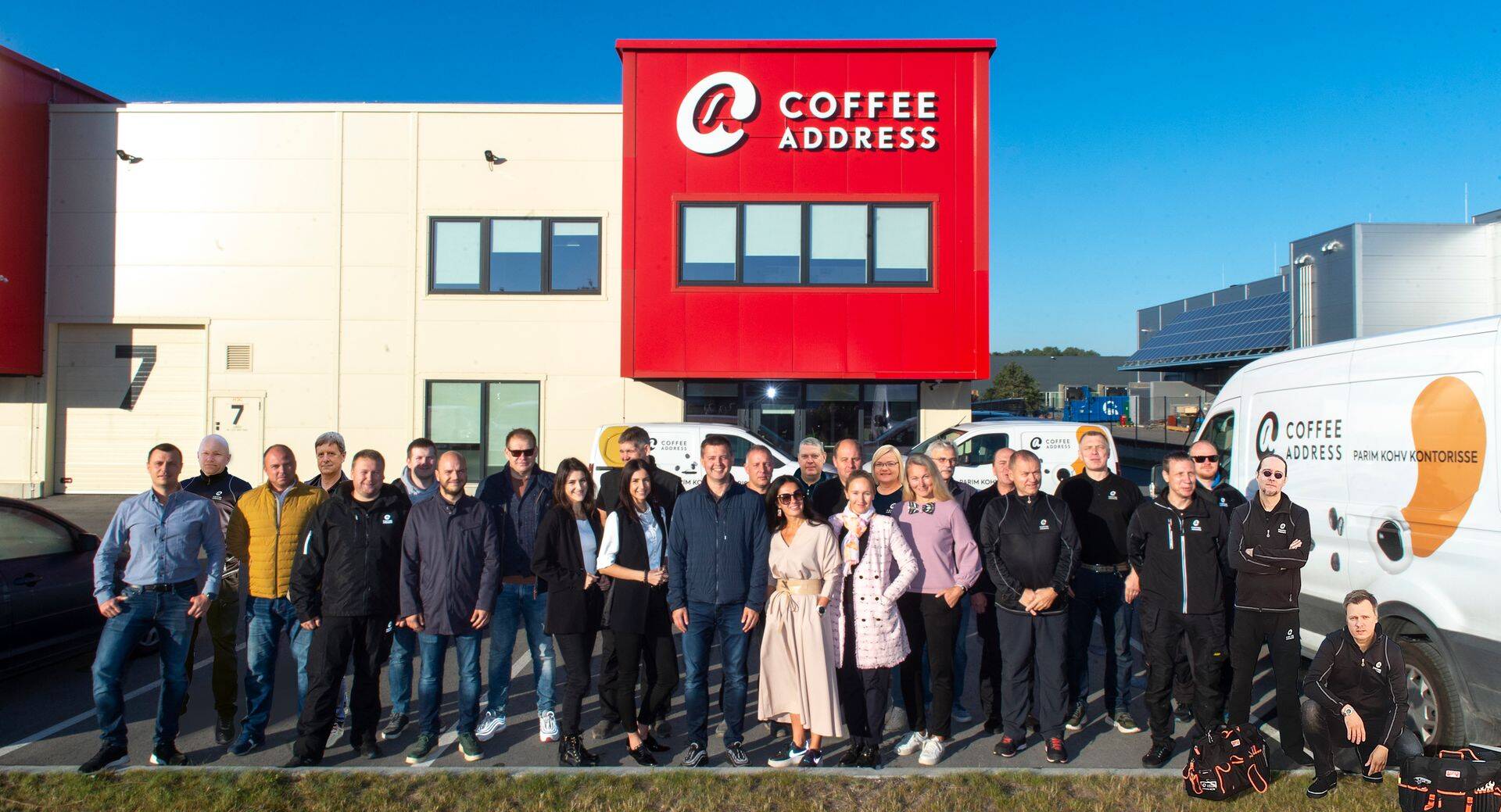Представительства Coffee Address работают по всей Эстонии и расположены в Таллинне, Тарту, Пярну, Йыхви и Курессааре.