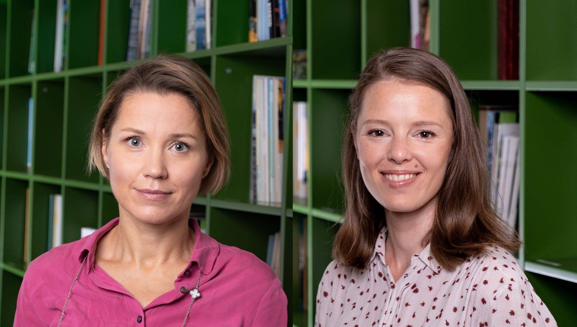 Keskkonnainvesteeringute Keskuse arengu- ja koostöökoja juht Helen Sulg (vasakul) ning ringmajanduse ja ressursisäästu valdkonnajuht Rita Jürmann