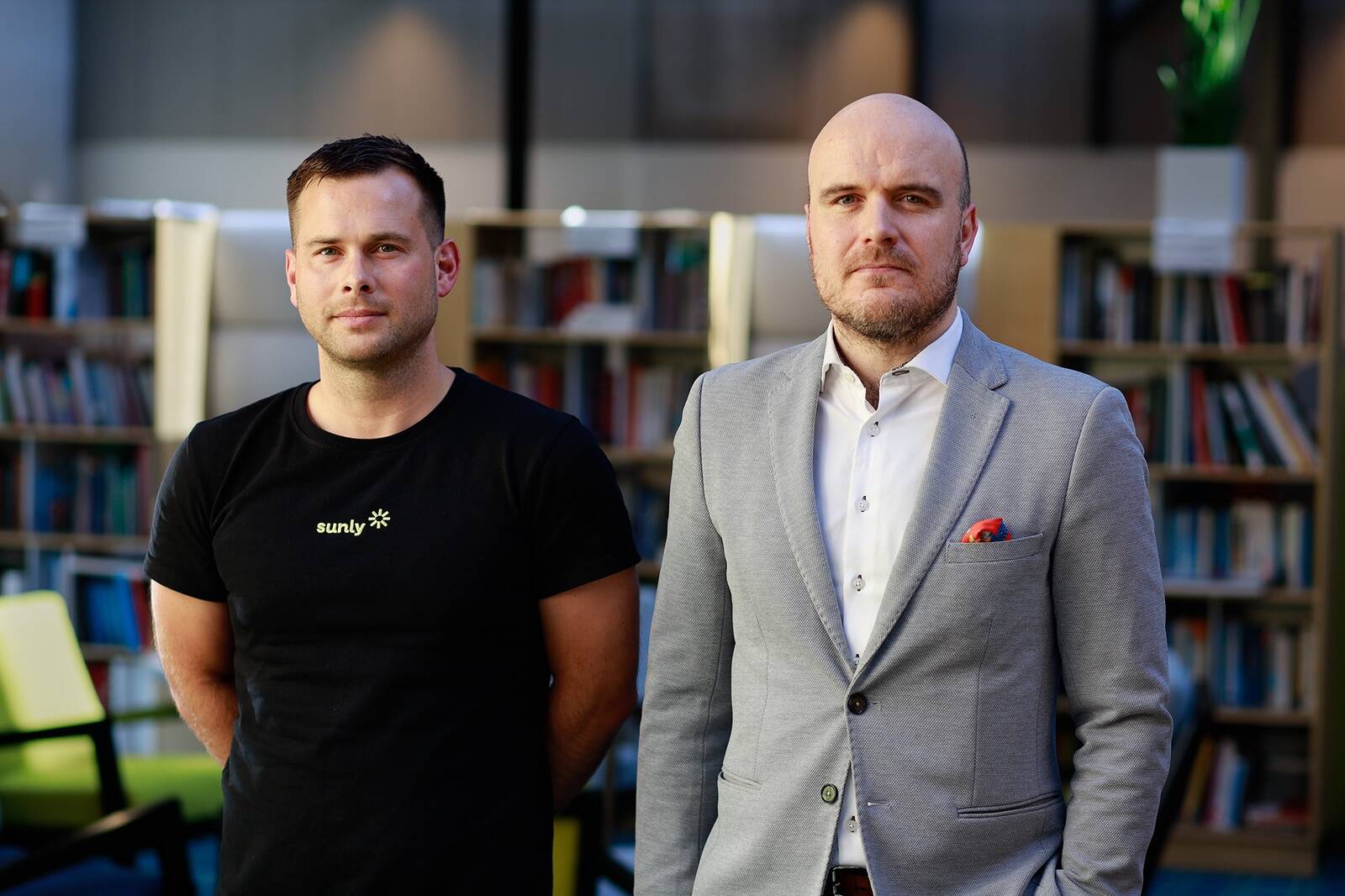 Sunly müügidirektor Siim Lääts ning Rand & Tuulbergi jätkusuutlikkuse juht August Kompus.