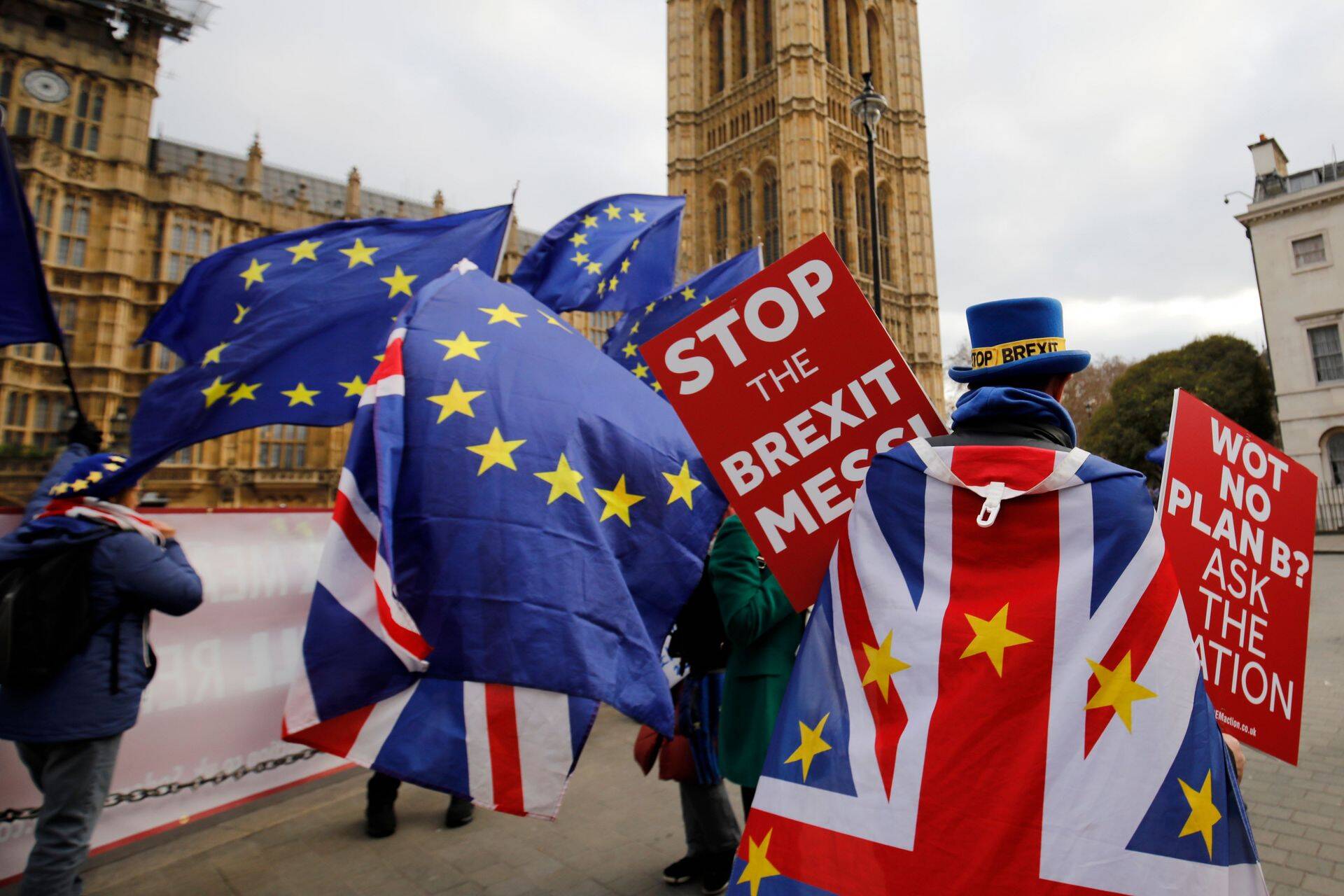 Brexiti-vastane kampaania Londonis.