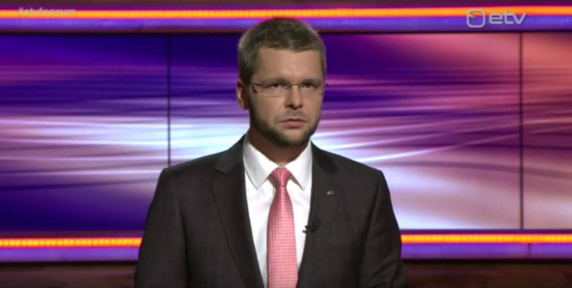 Tervise- ja tööminister Jevgeni Ossinovski saates Foorum.