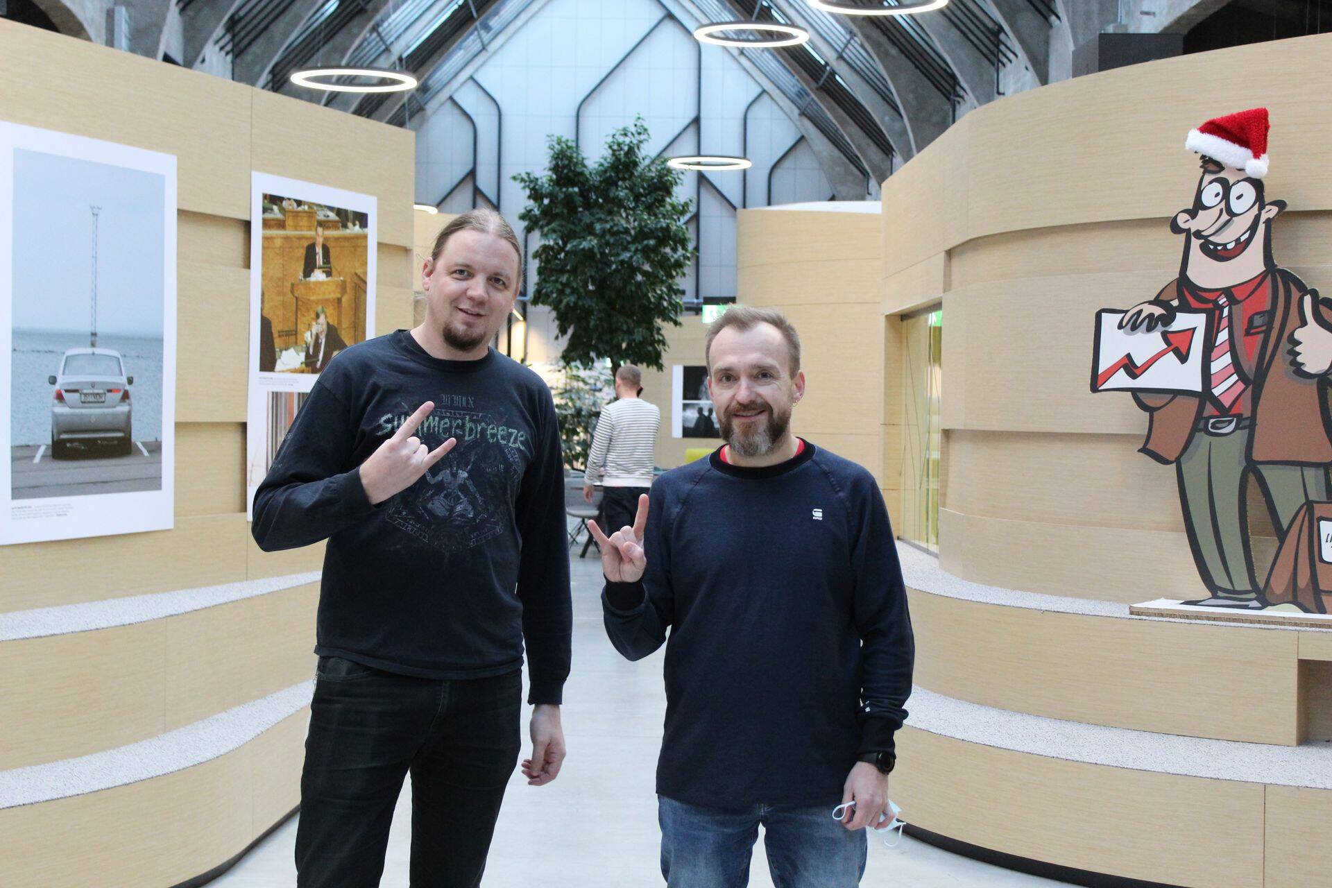 Vasakul Telia küberturbeteenuste juht Martti Kebbinau ja paremal Telia turbevaldkonna juht Aigar Käis, kes soovitasid ühe olulisema meetmena küberohtude vastu tõsta töötajate teadlikkust.