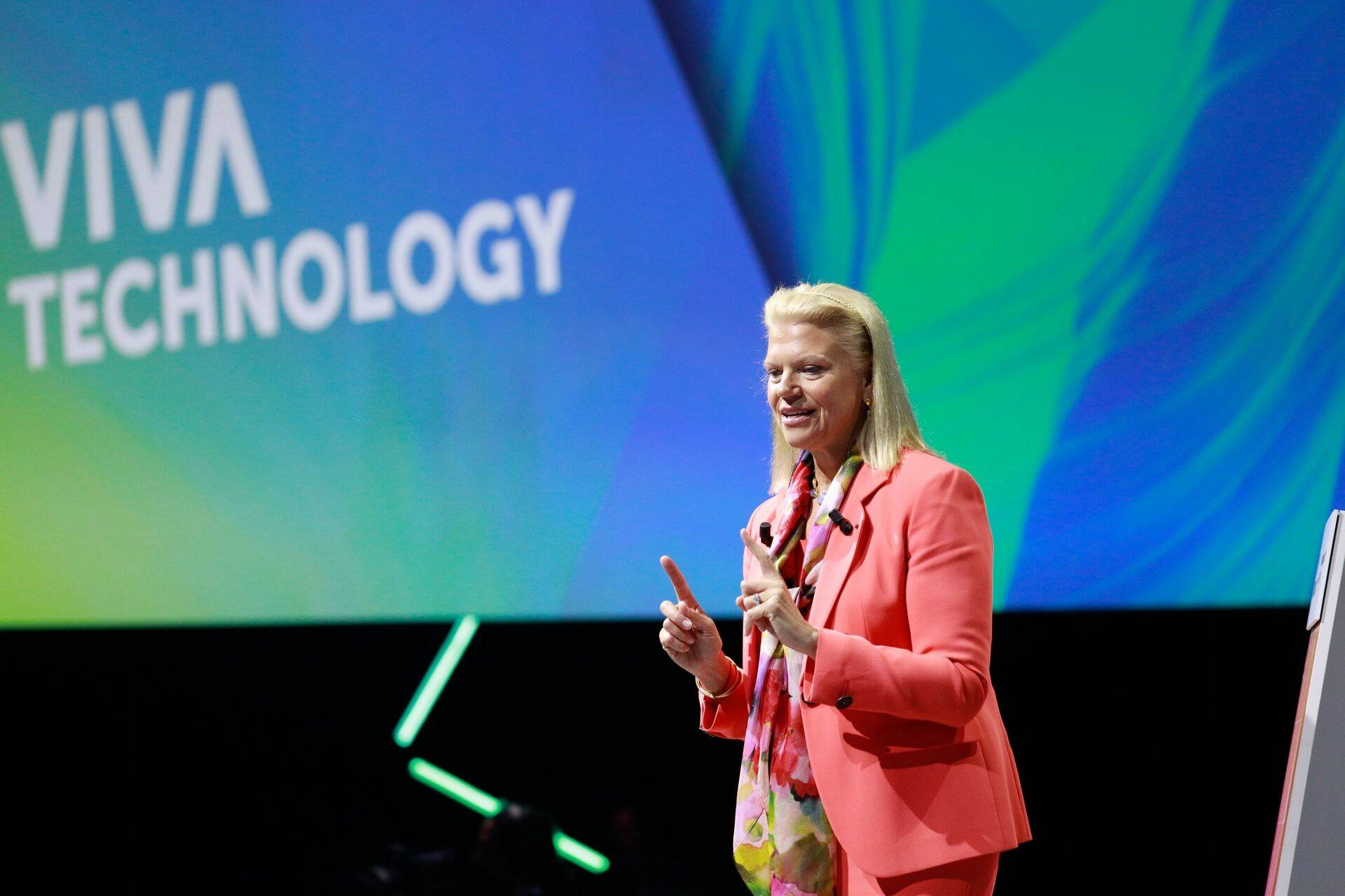 IBMi president Ginni Rometty Pariisis esinemas