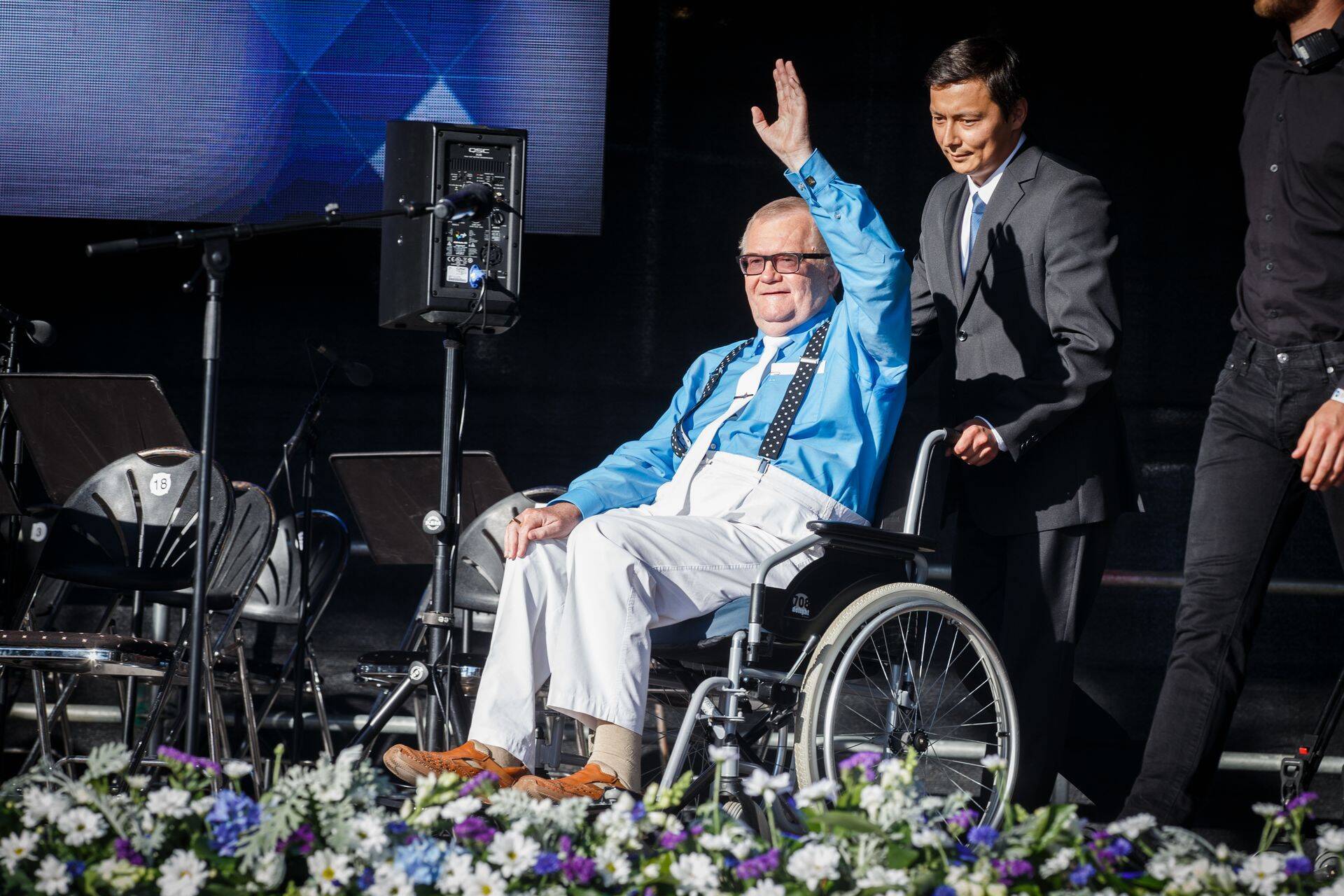 Tallinna linnapea Edgar Savisaar astus üle pika aja linnarahva ette.