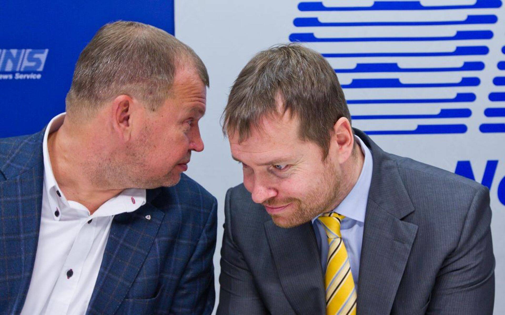 Alexela Groupi juht Heiti Hääl ja Alexela Energia juht Marti Hääl