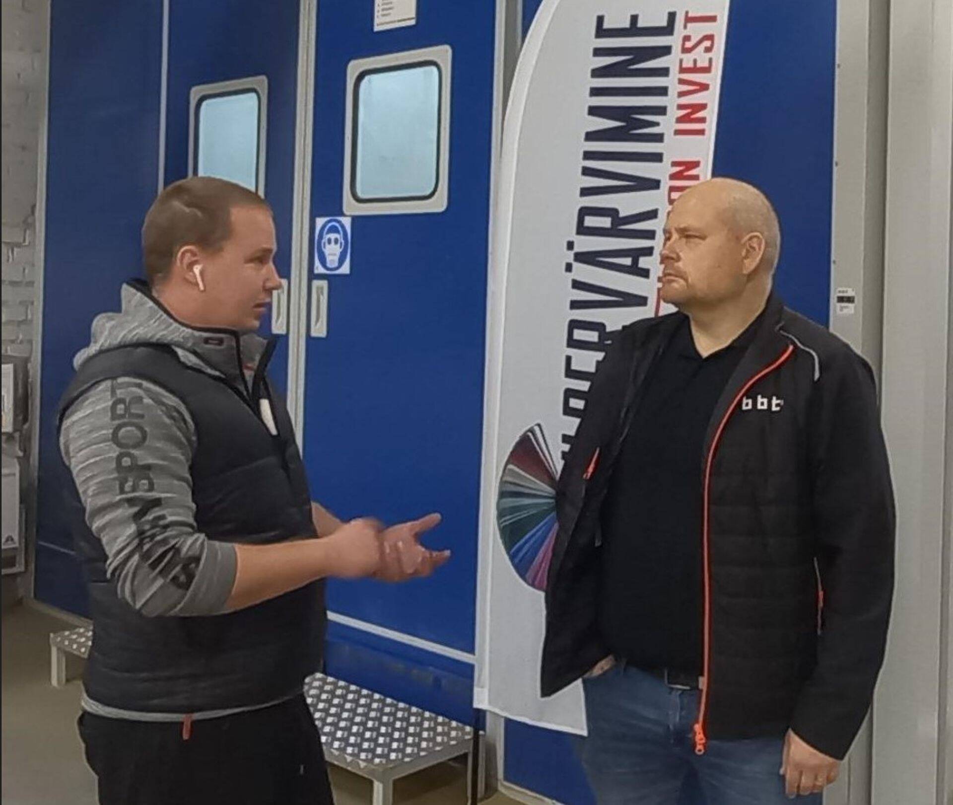 Lipson Invest OÜ juhatuse liige Rasmus Lipson ja BBT juhatuse liige Raavo Kangur.