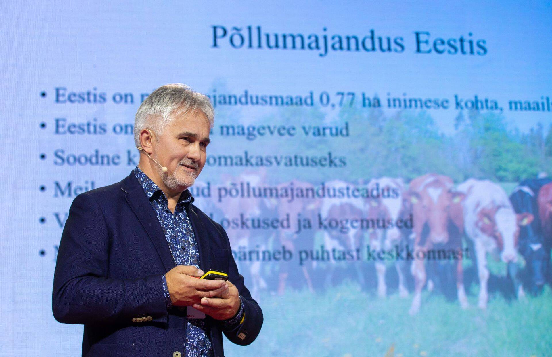 Saaremaa suurpõllumees Tõnu Post konverentsil Äriplaan 2022.