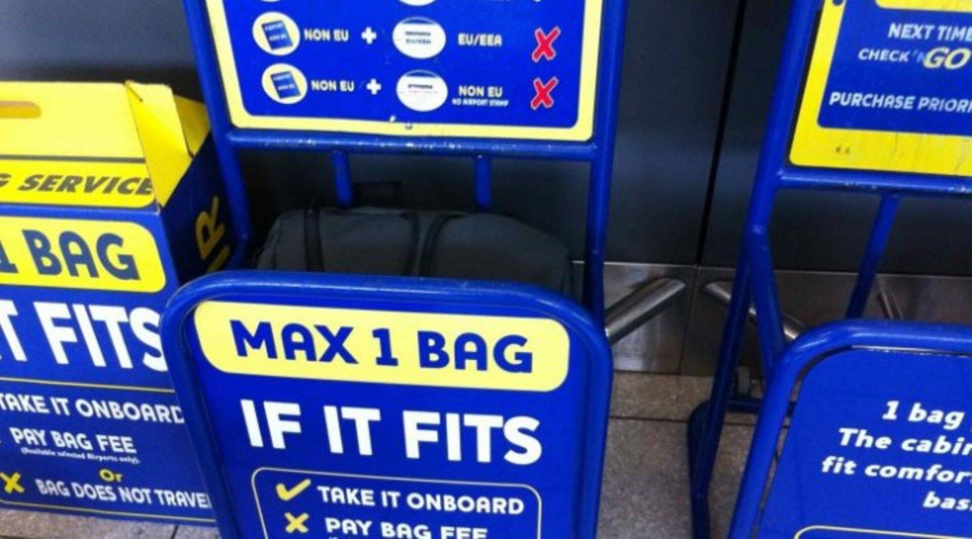 Ryanair меняет правила провоза багажа