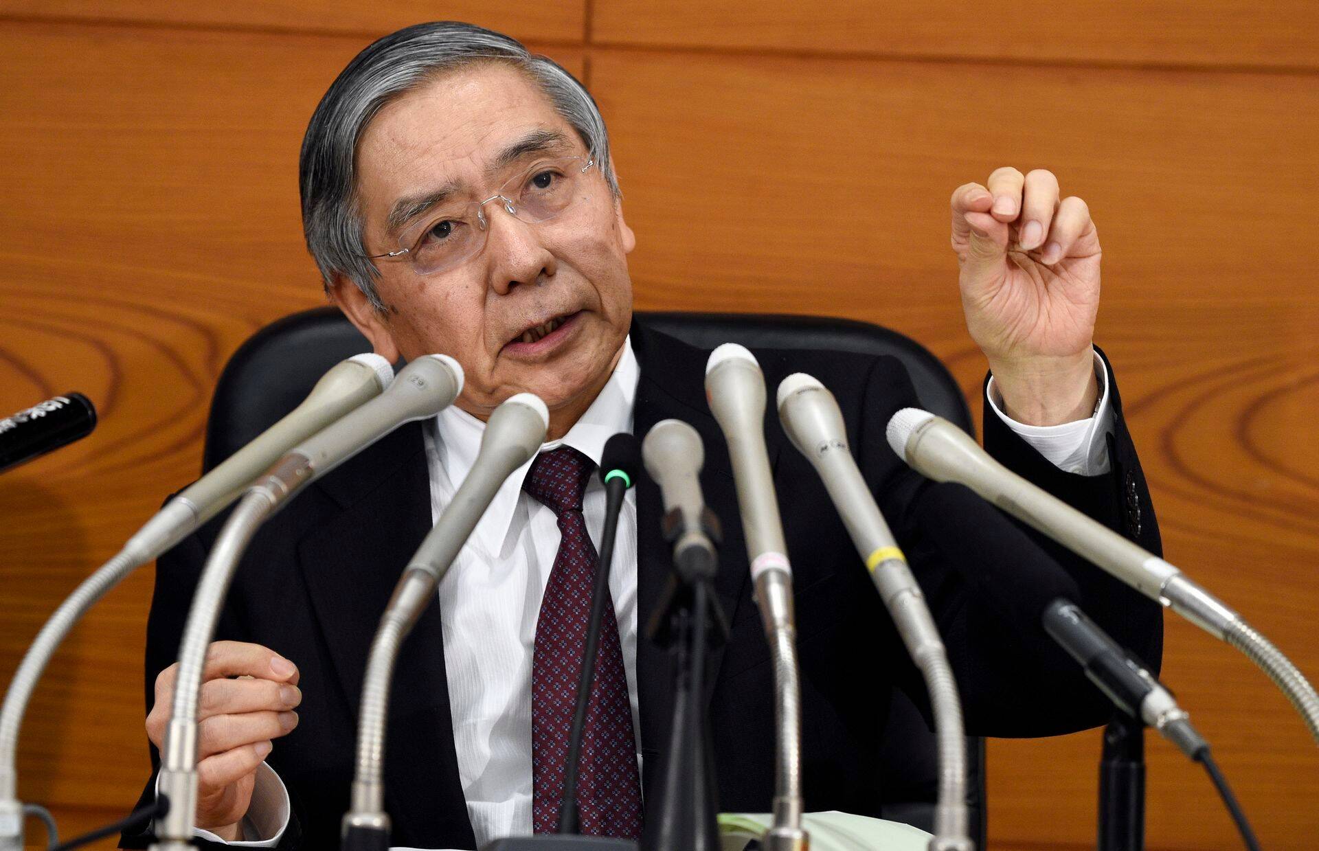 Jaapani keskpanga juht Haruhiko Kuroda.