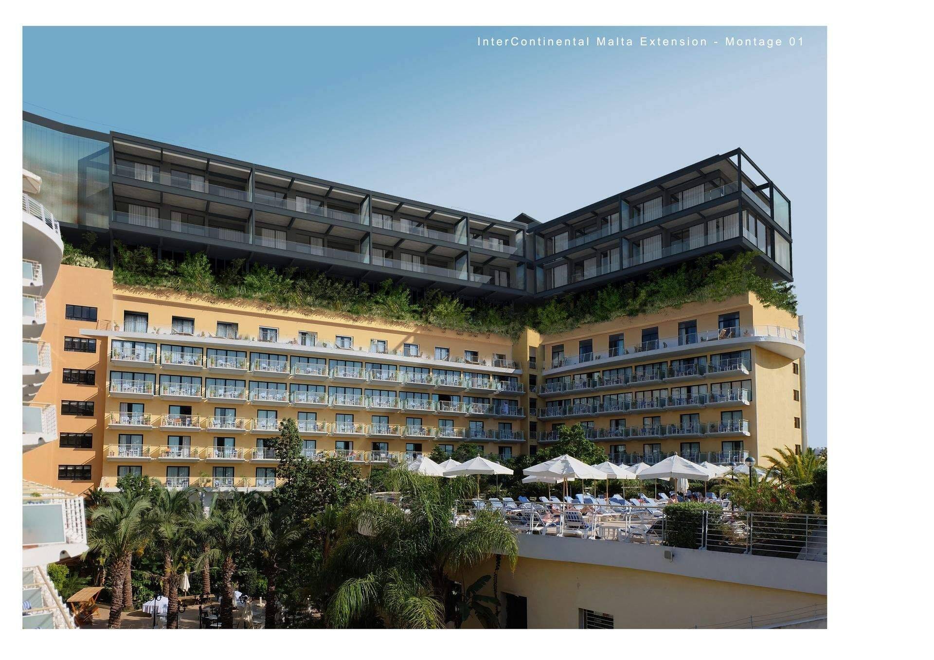 Intercontinental hotell Maltal, mille laienduse raames rajatakse kasiino.