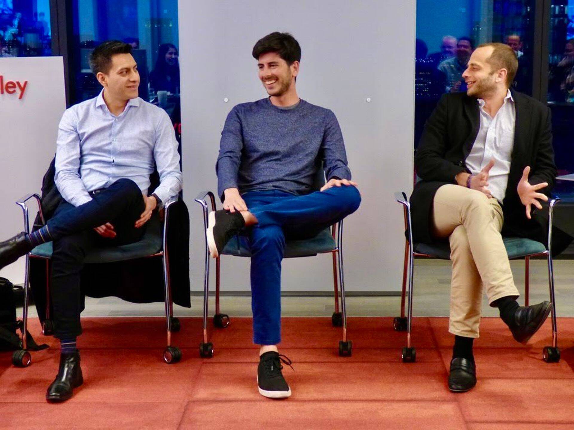 Glia asutajad (vasakult) Carlos Paniagua, Justin DiPietro ja Daniel Michaeli.