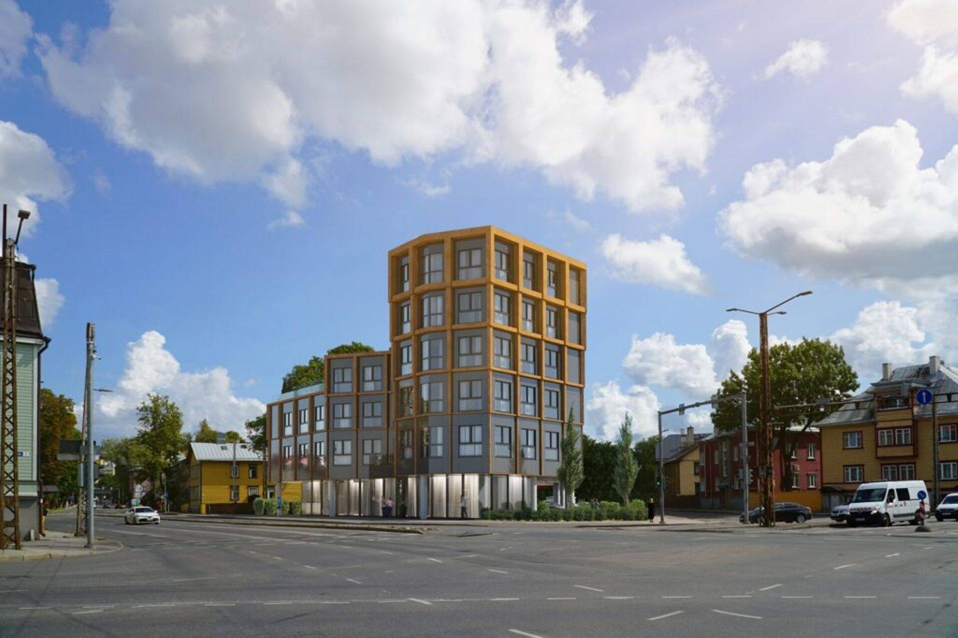 Kristiine ja Põhja-Tallinna piiril valmiv kõrghoone (foto: 1Partner).