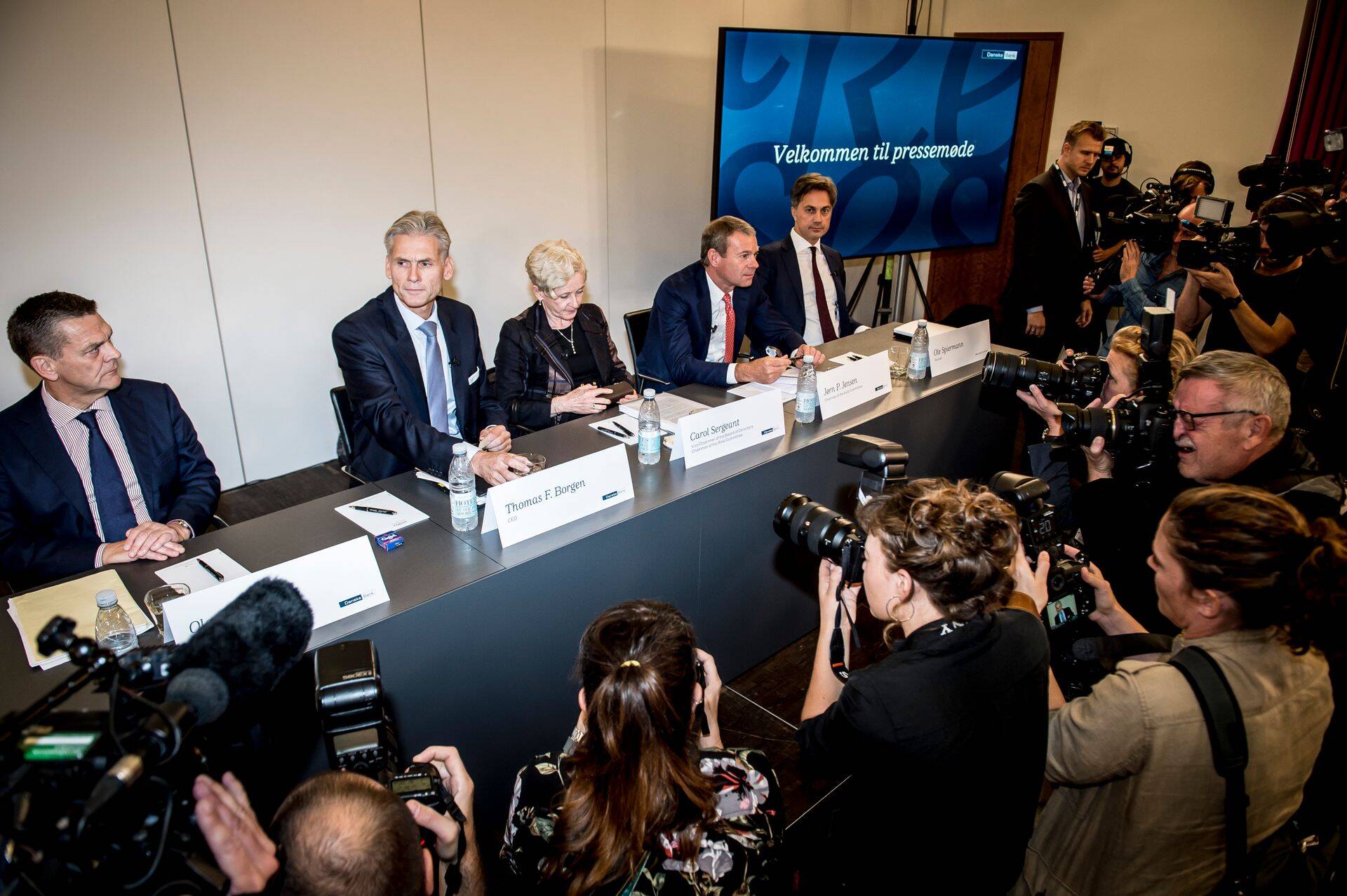 Pressikonverents Danskes toimunud rahapesu kohta.