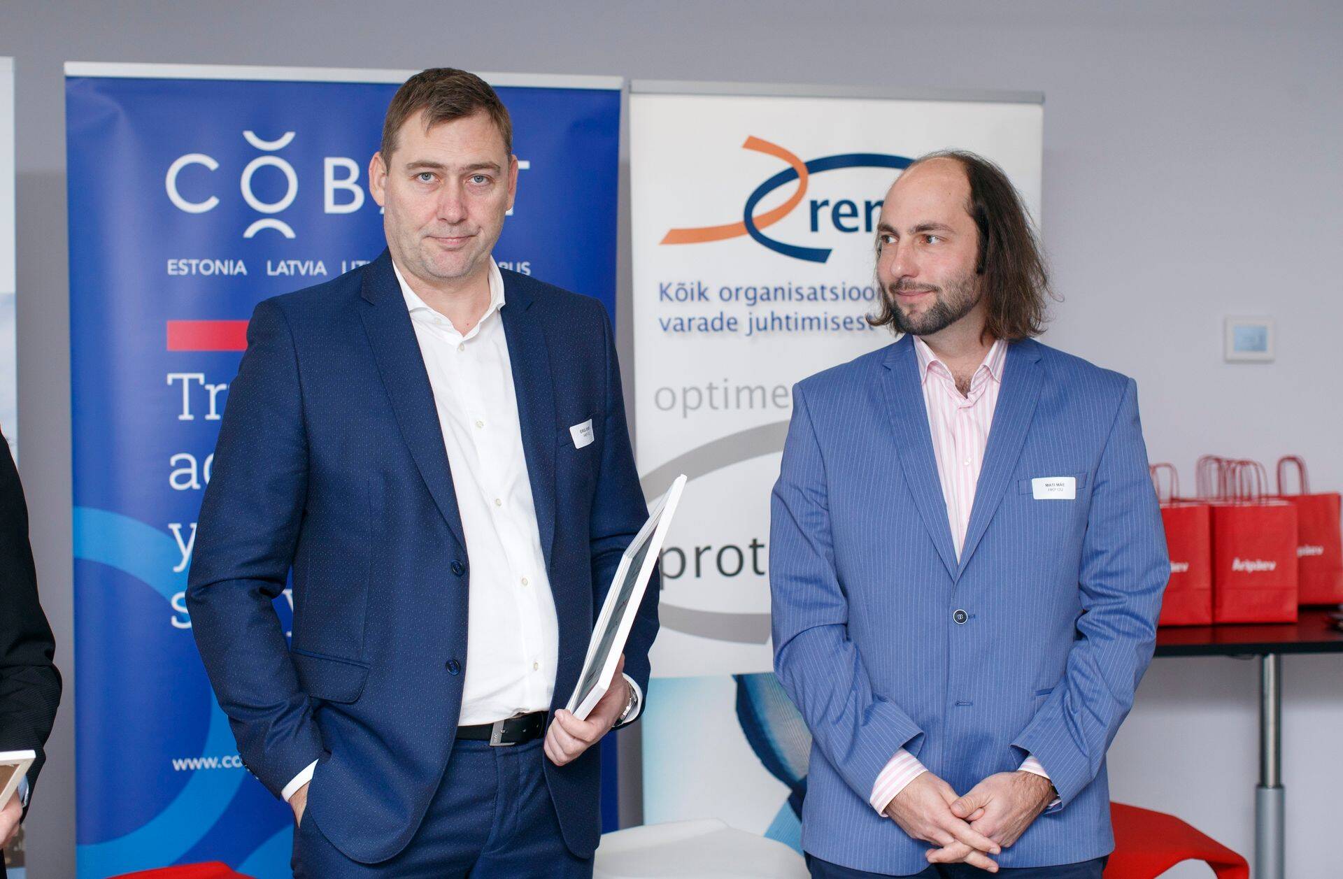 ?rikinnisvara halduse konverents 2017. Ergi Enok (HKP OÜ) ja Mati Mäe (HKP OÜ).
