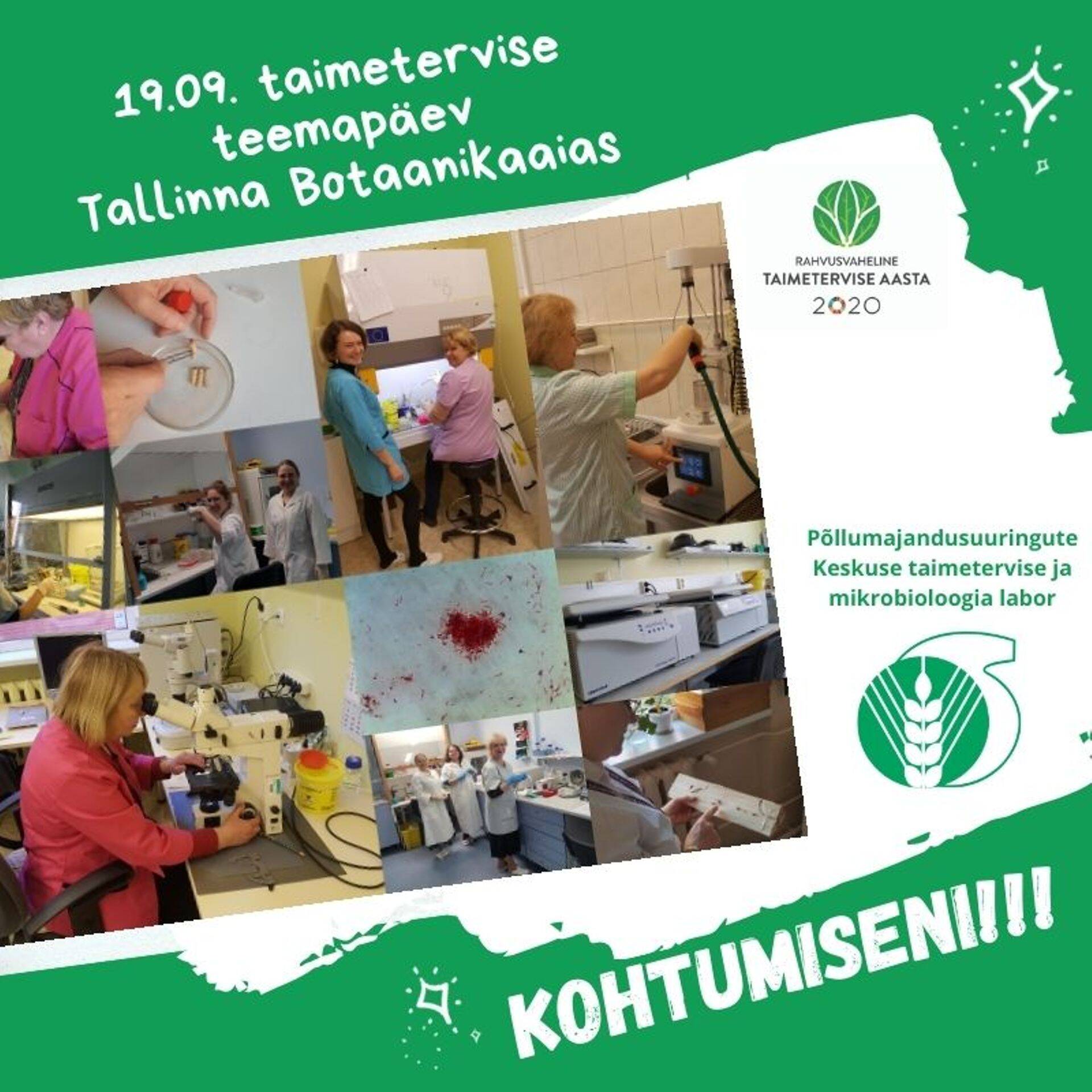 Tule taimetervise teemapäevale botaanikaaeda.