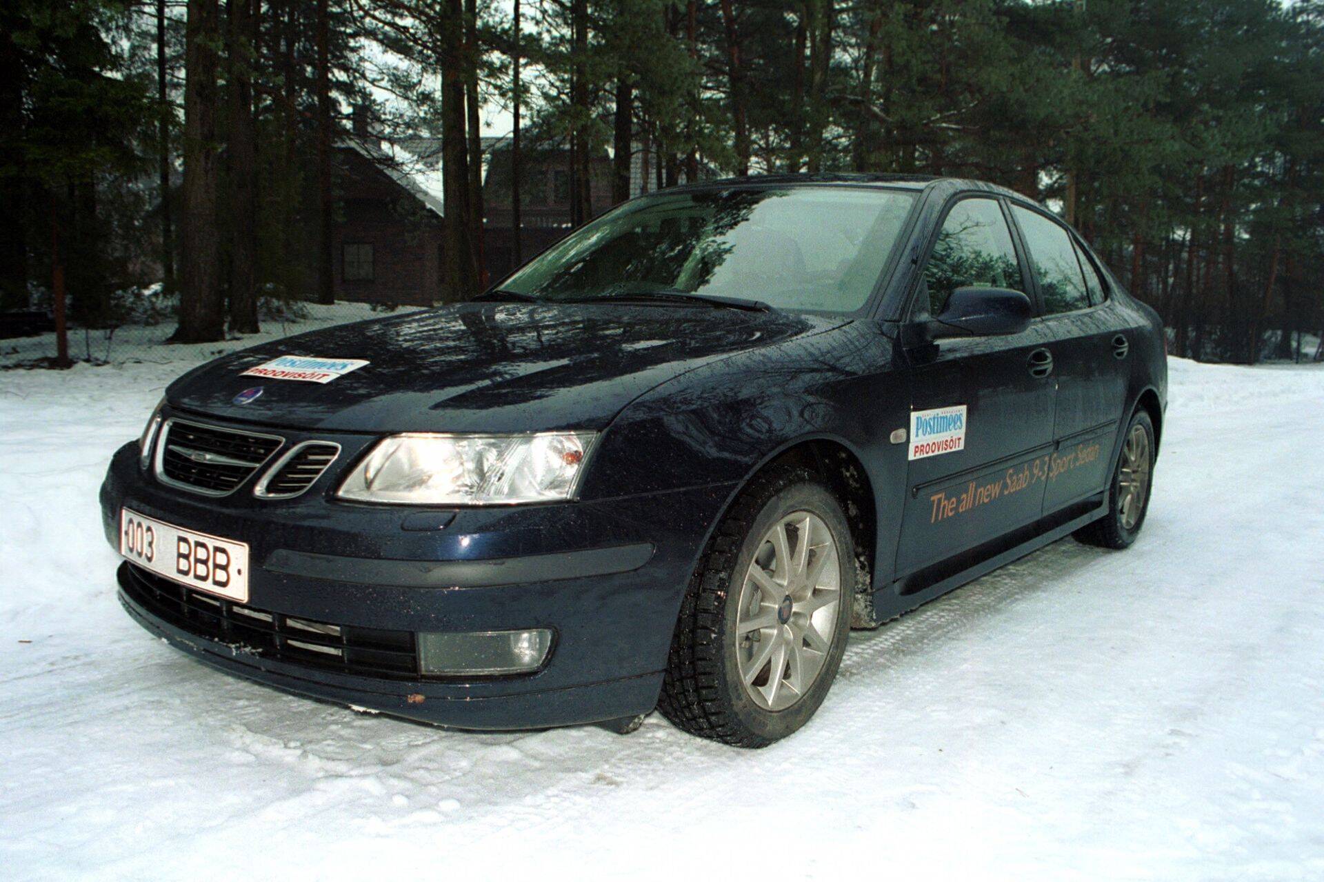 Saab 9-3 aastal 2003 proovisõidul.