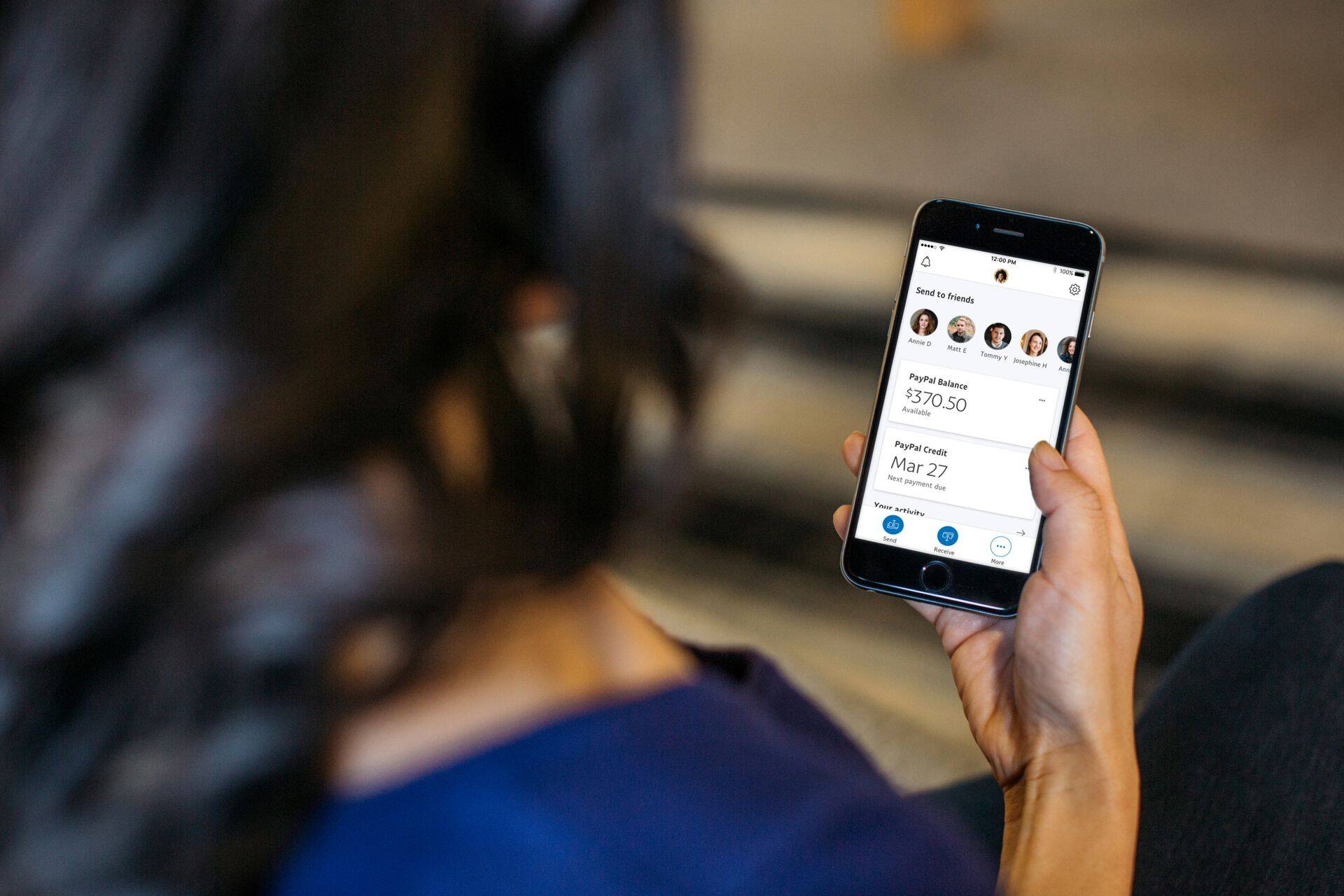 Paypali mobiiliäpp.