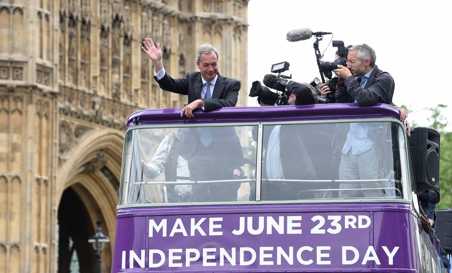Suurbritannia Iseseisvuspartei juht Nigel Farage promob Brexitit