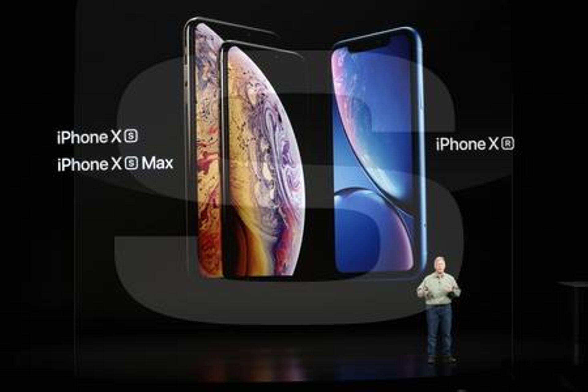Apple'i asepresident Philip W. Schiller tuvustamas iPhone Xsi 12. septembril ettevõtte peakorteris Californias.