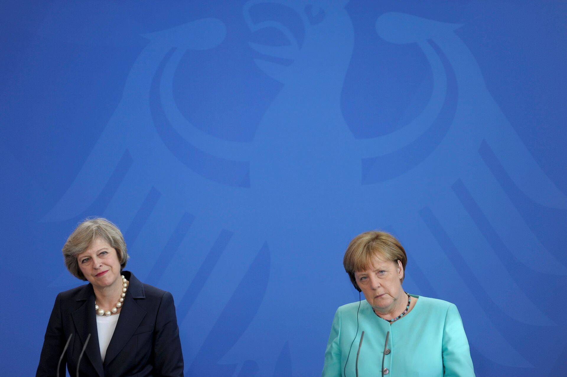 Suurbritannia peaminister Theresa May kohtumas Saksamaa kantsleri Angela Merkeliga