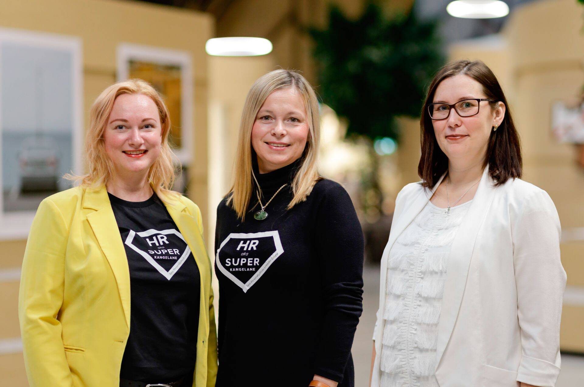 Palmi Lindjärv, Helo Tamme ja Livia Laas.
