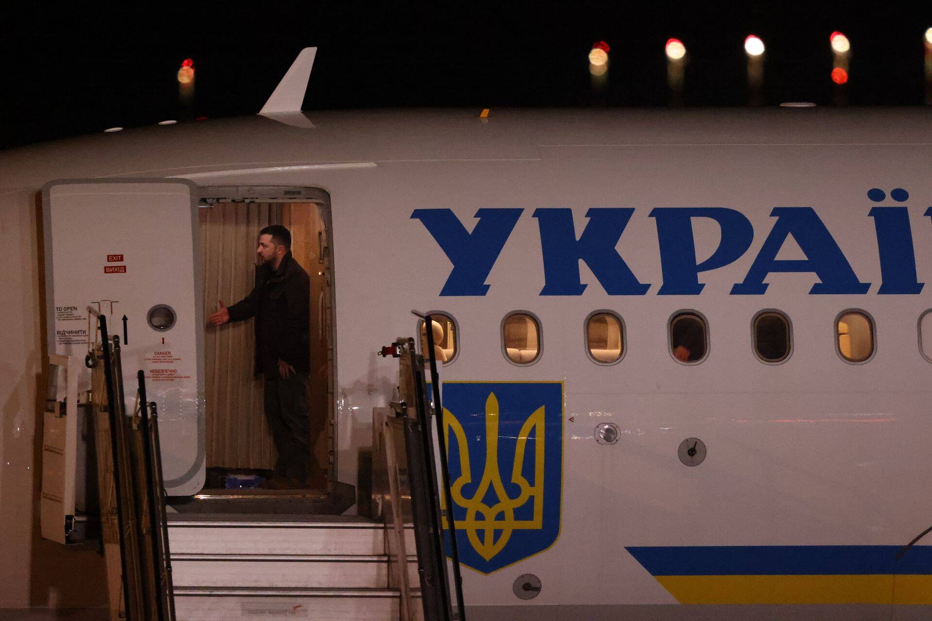 Volodõmõr Zelenskõi Tallinna lennuväljal