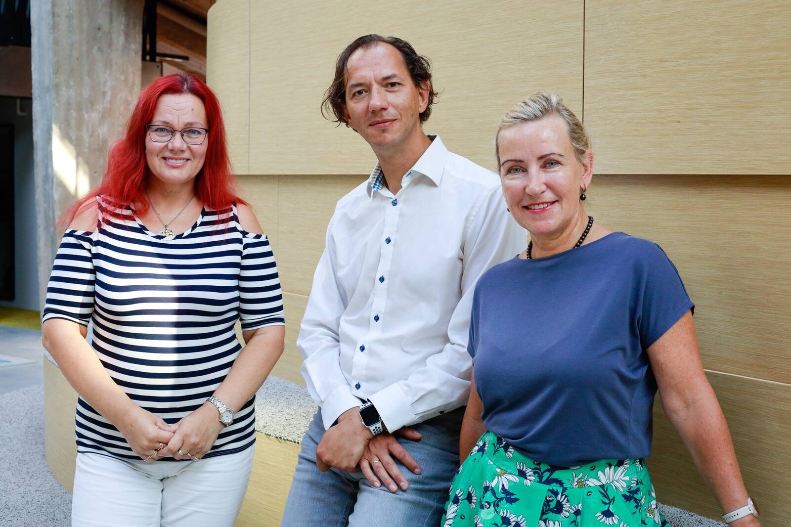 Helen Roots, Martin Rajasalu ja Pille Parind-Nisula.