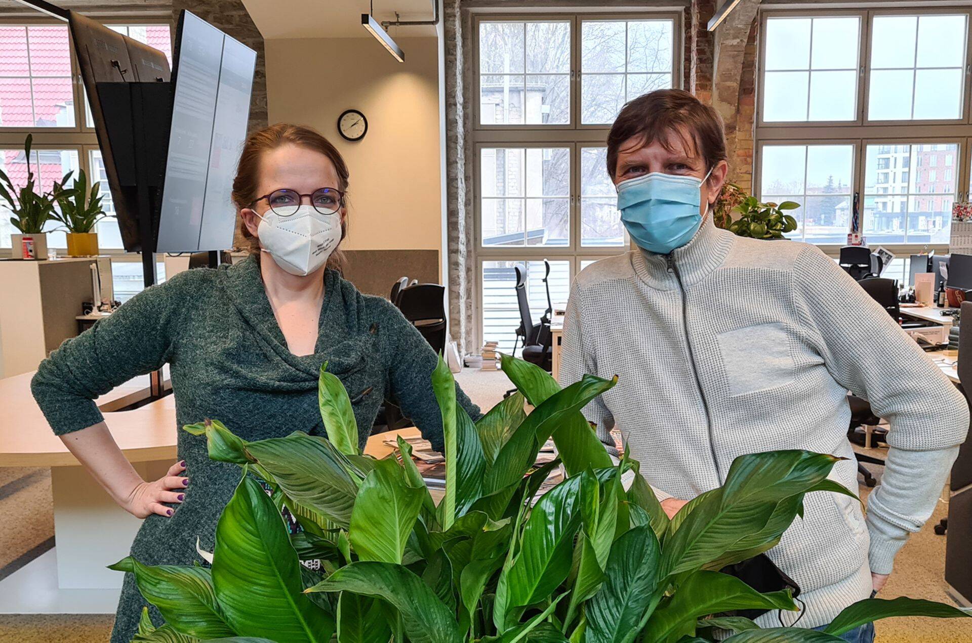 Kogukonnakonsultant Johanna-Mai Riismaa ja saatejuht Priit Kallas.