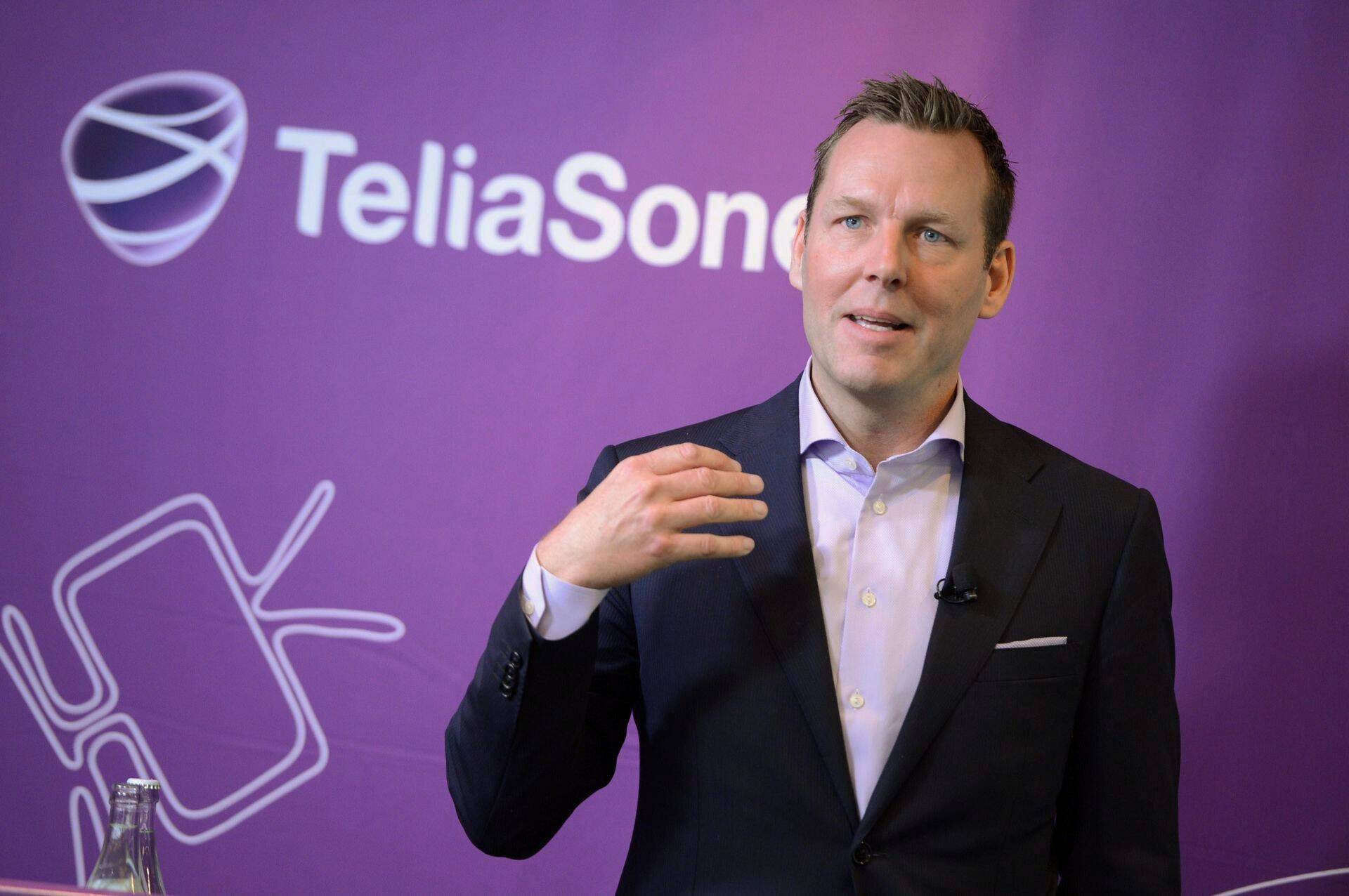 Telia tegevjuht Johan Dennelind enne ettevõtte nimevahetust.